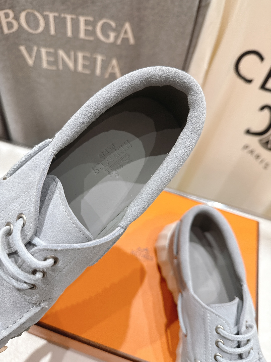 高版本出厂 男码+10 Hermes/爱马仕H家F056 26ss新款情侣运动休闲鞋跑步鞋～市场顶级版本