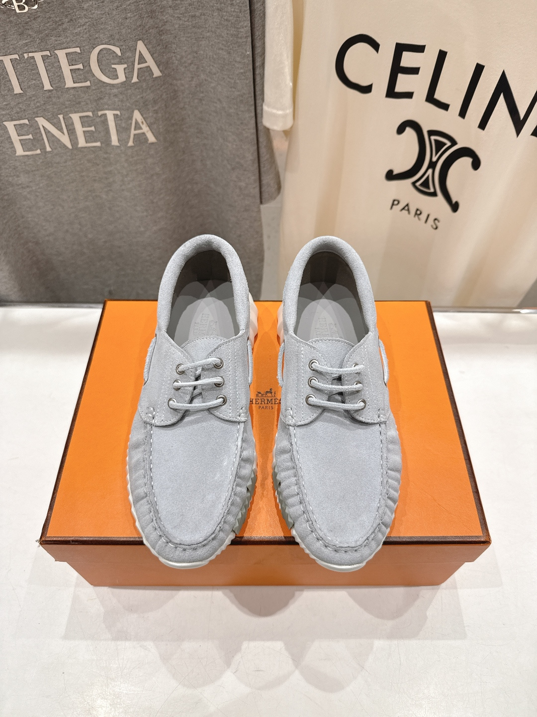 高版本出厂 男码+10 Hermes/爱马仕H家F056 26ss新款情侣运动休闲鞋跑步鞋～市场顶级版本