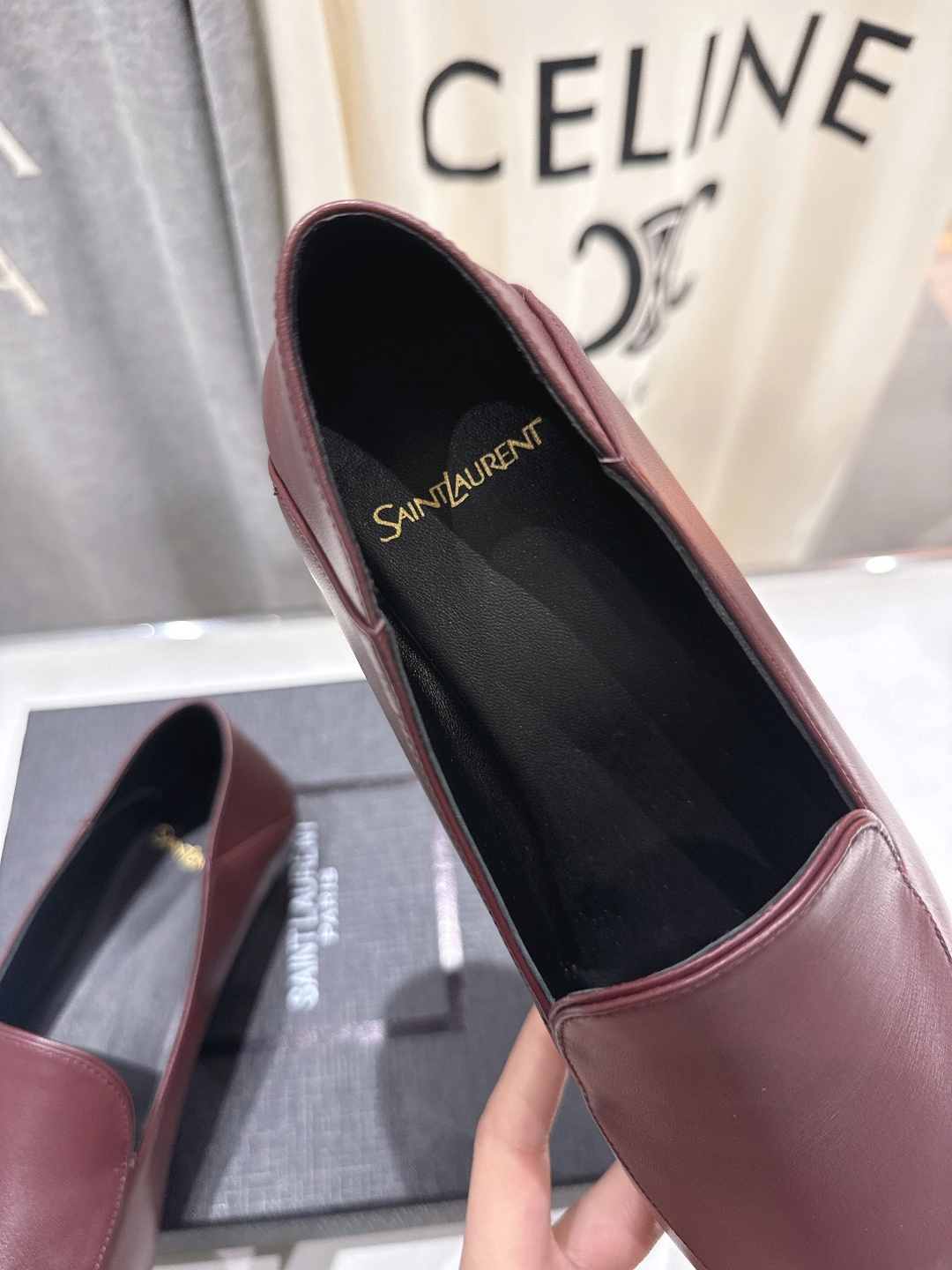 高版本出厂 SAINT LAURENT/圣罗兰YSL 26ss爆款平底玛丽珍踩跟一脚蹬乐福鞋，2026全