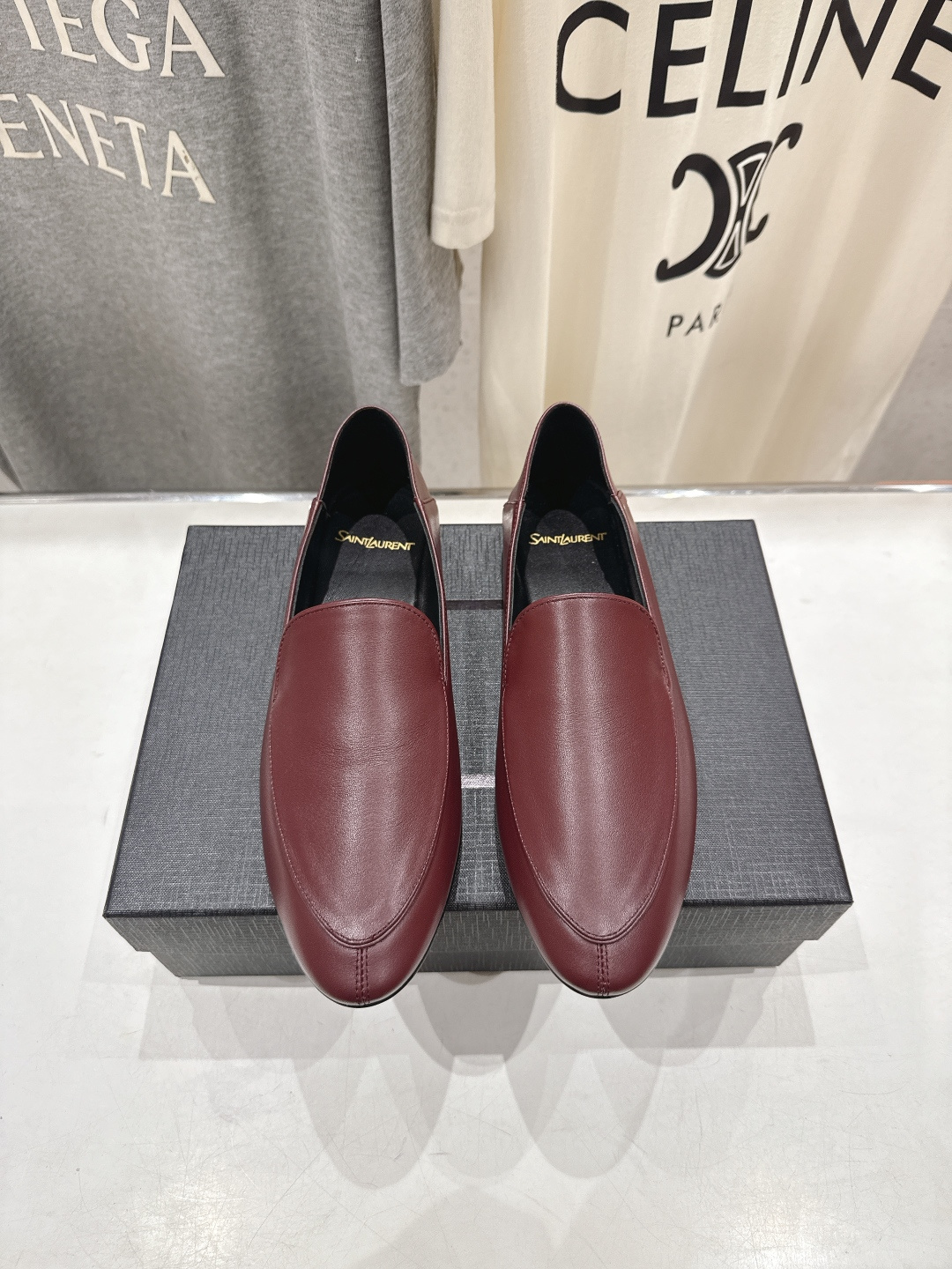 高版本出厂 SAINT LAURENT/圣罗兰YSL 26ss爆款平底玛丽珍踩跟一脚蹬乐福鞋，2026全