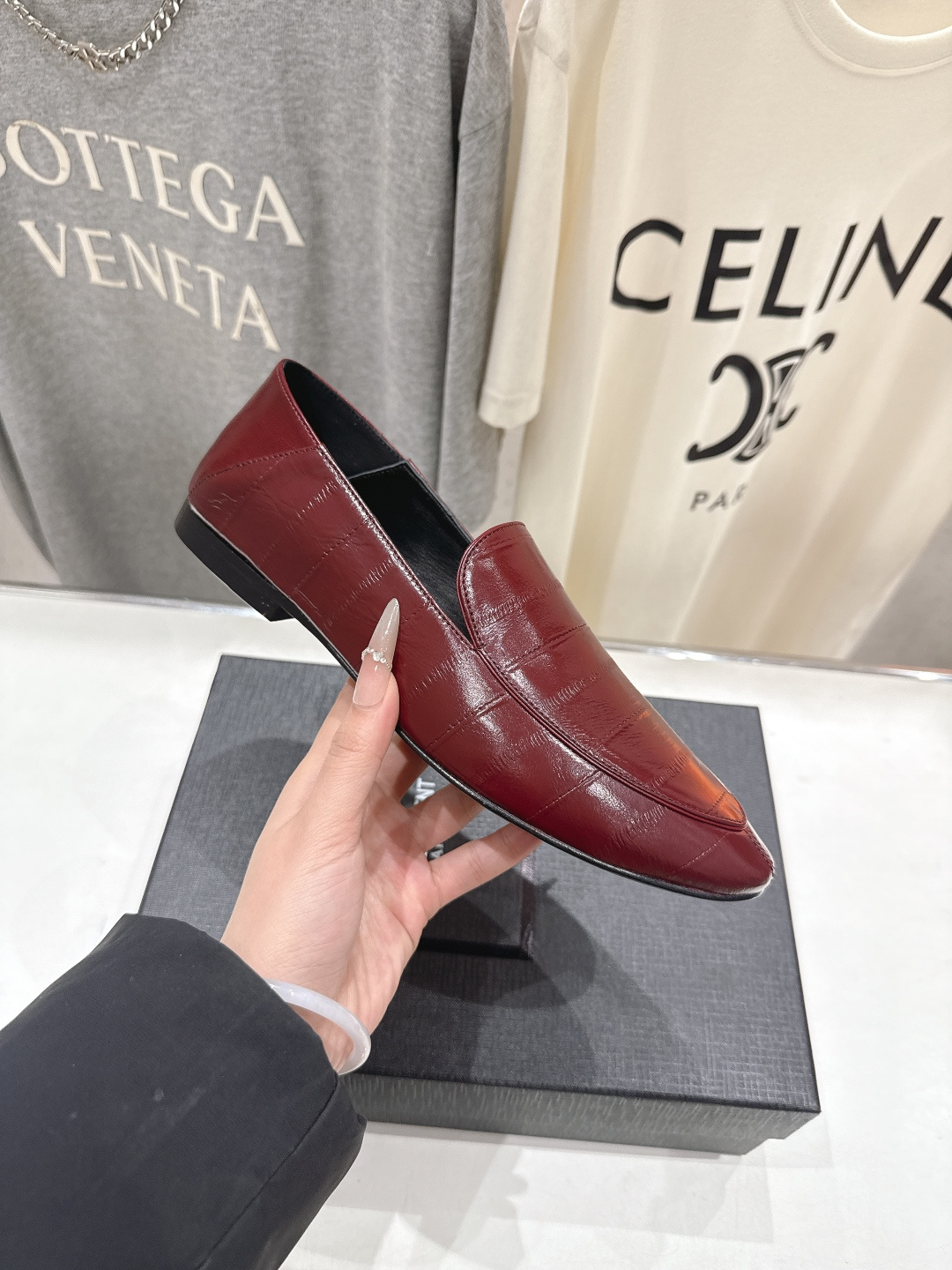 高版本出厂 SAINT LAURENT/圣罗兰YSL 26ss爆款平底玛丽珍踩跟一脚蹬乐福鞋，2026全