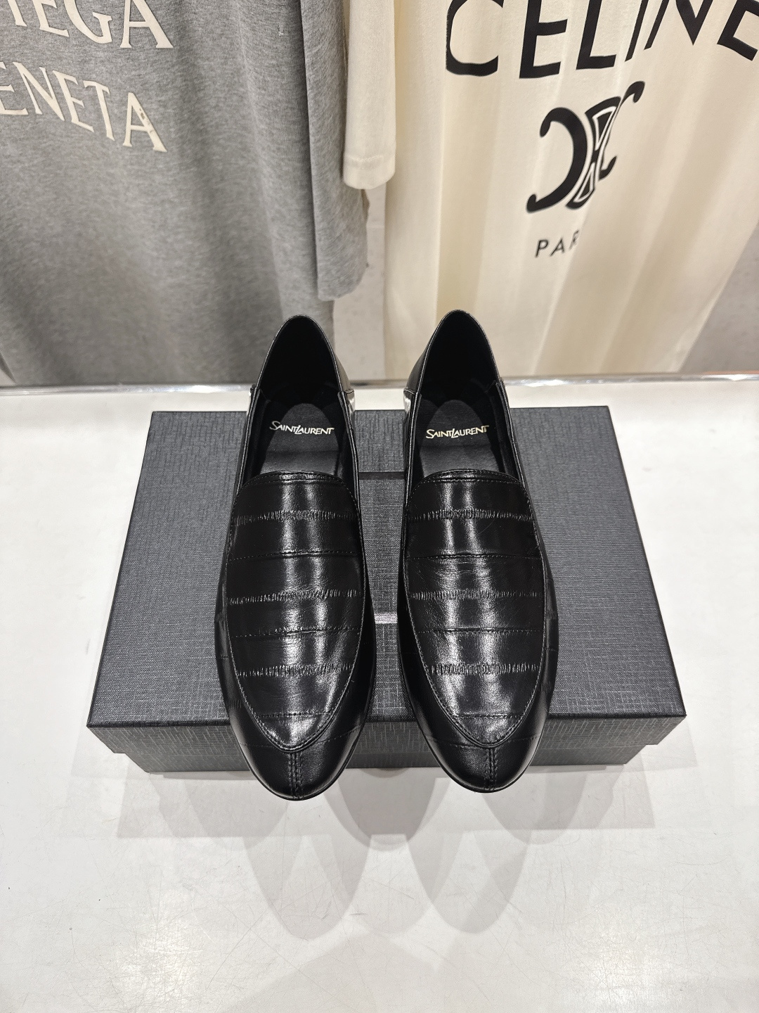 高版本出厂 SAINT LAURENT/圣罗兰YSL 26ss爆款平底玛丽珍踩跟一脚蹬乐福鞋，2026全