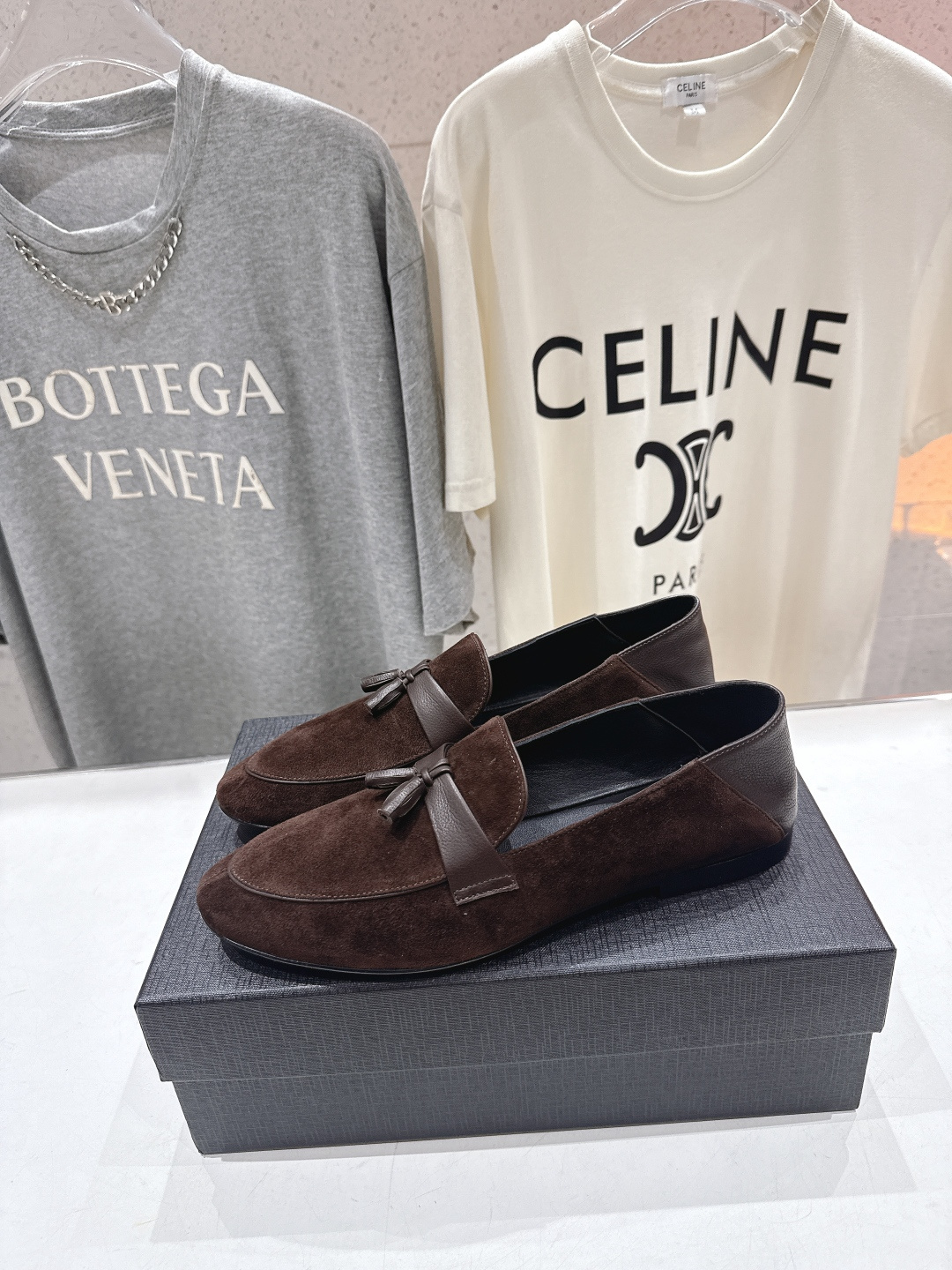 高版本出厂 SAINT LAURENT/圣罗兰YSL 26ss爆款平底玛丽珍踩跟一脚蹬乐福鞋，2026全