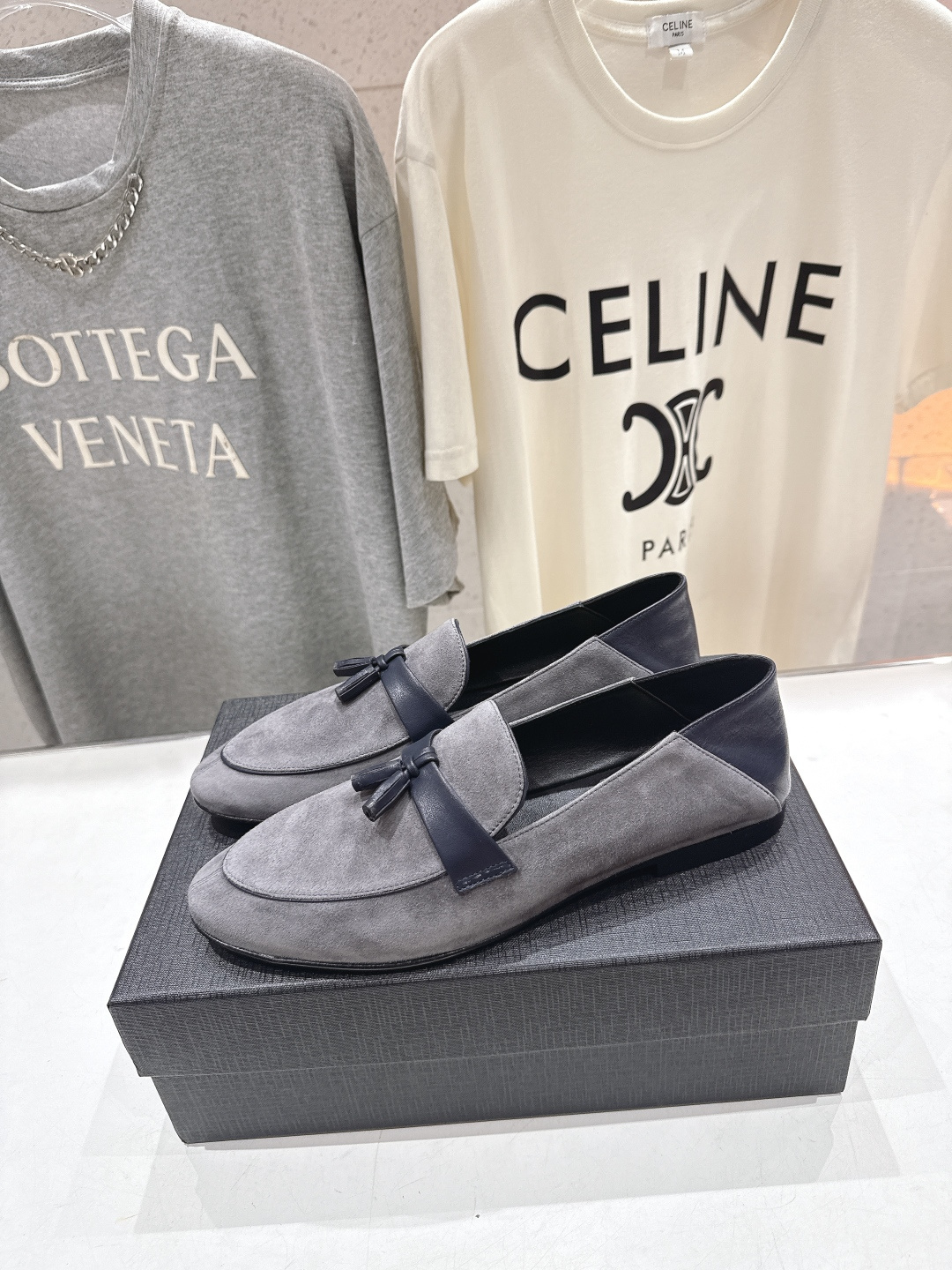 高版本出厂 SAINT LAURENT/圣罗兰YSL 26ss爆款平底玛丽珍踩跟一脚蹬乐福鞋，2026全