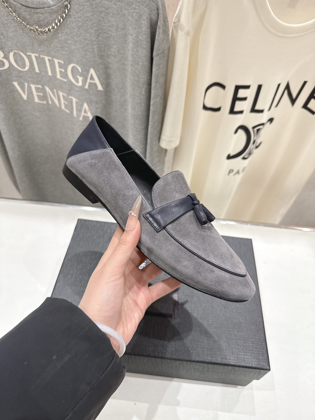 高版本出厂 SAINT LAURENT/圣罗兰YSL 26ss爆款平底玛丽珍踩跟一脚蹬乐福鞋，2026全