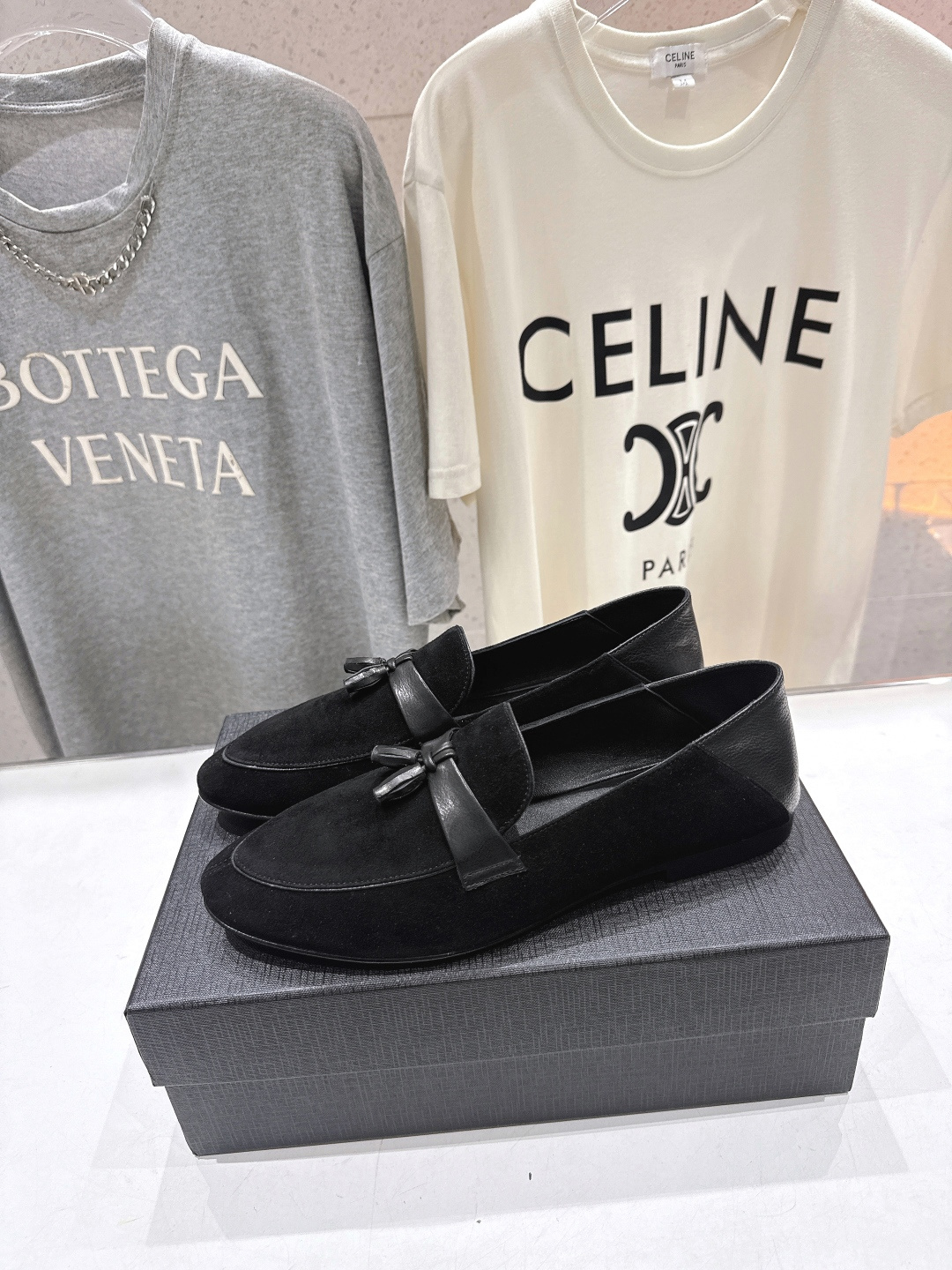 高版本出厂 SAINT LAURENT/圣罗兰YSL 26ss爆款平底玛丽珍踩跟一脚蹬乐福鞋，2026全