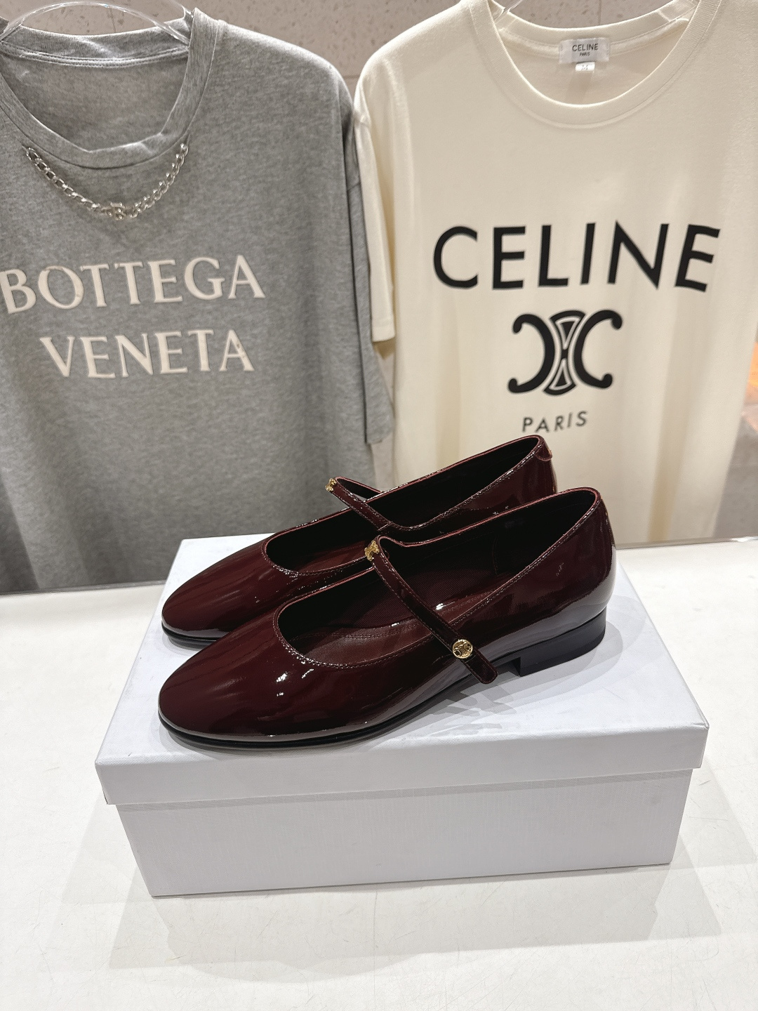 高版本出厂 CELINE*赛琳F032 2026ss思琳新款玛丽珍平底鞋乐福鞋单鞋网红爆款来袭！各大网红
