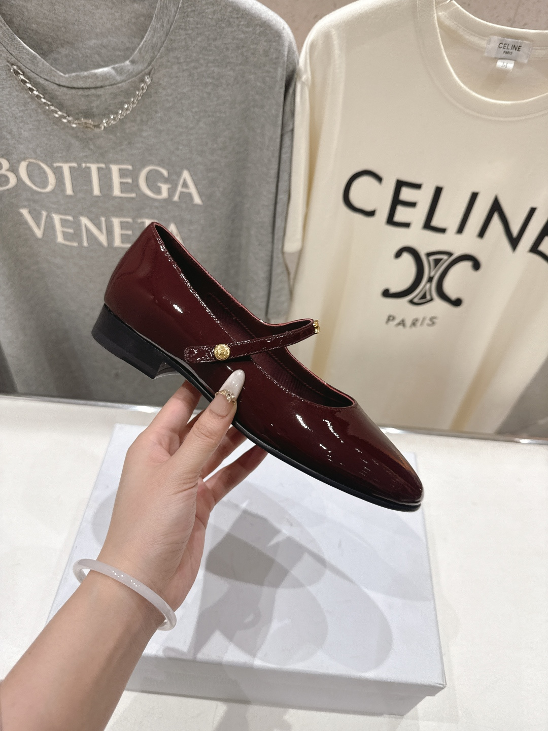高版本出厂 CELINE*赛琳F032 2026ss思琳新款玛丽珍平底鞋乐福鞋单鞋网红爆款来袭！各大网红