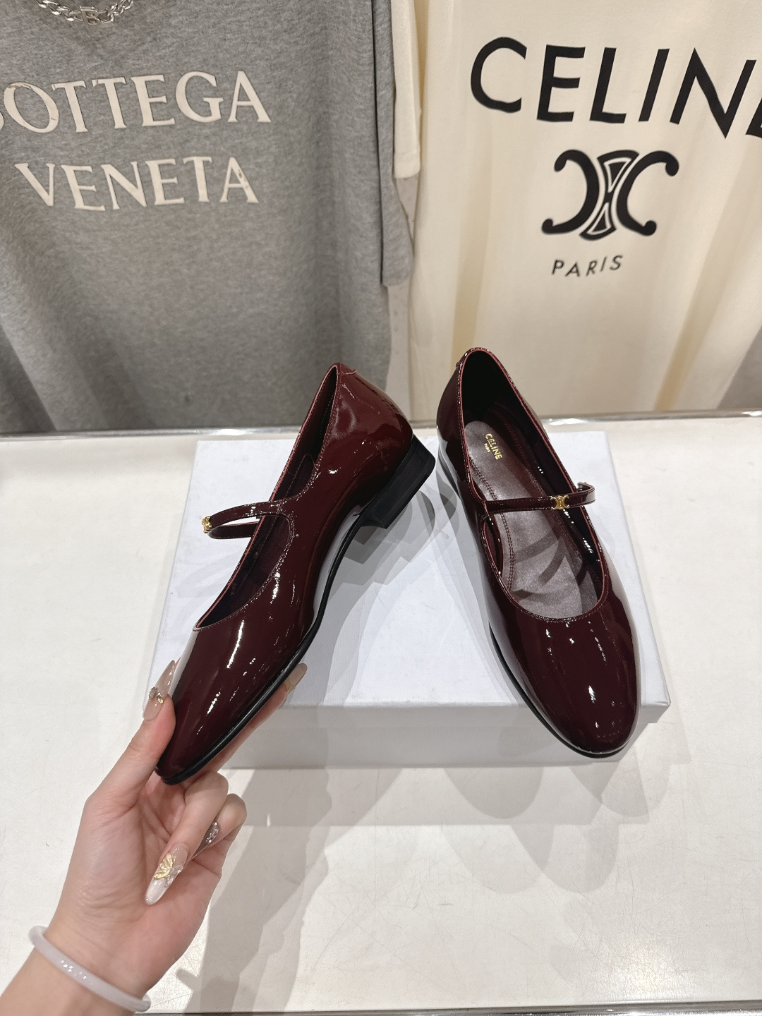 高版本出厂 CELINE*赛琳F032 2026ss思琳新款玛丽珍平底鞋乐福鞋单鞋网红爆款来袭！各大网红