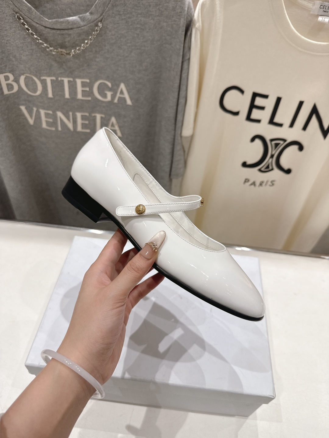 高版本出厂 CELINE*赛琳F032 2026ss思琳新款玛丽珍平底鞋乐福鞋单鞋网红爆款来袭！各大网红