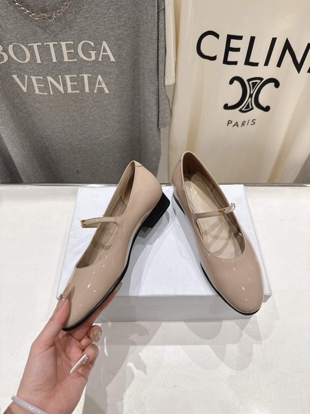 高版本出厂 CELINE*赛琳F032 2026ss思琳新款玛丽珍平底鞋乐福鞋单鞋网红爆款来袭！各大网红