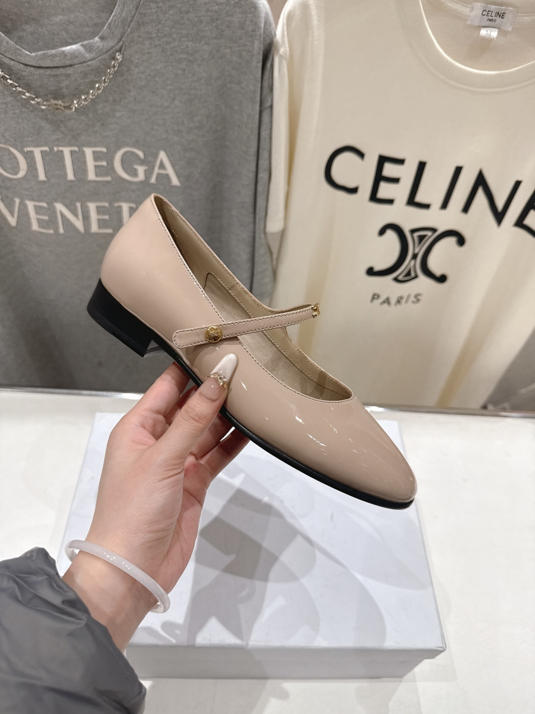 高版本出厂 CELINE*赛琳F032 2026ss思琳新款玛丽珍平底鞋乐福鞋单鞋网红爆款来袭！各大网红