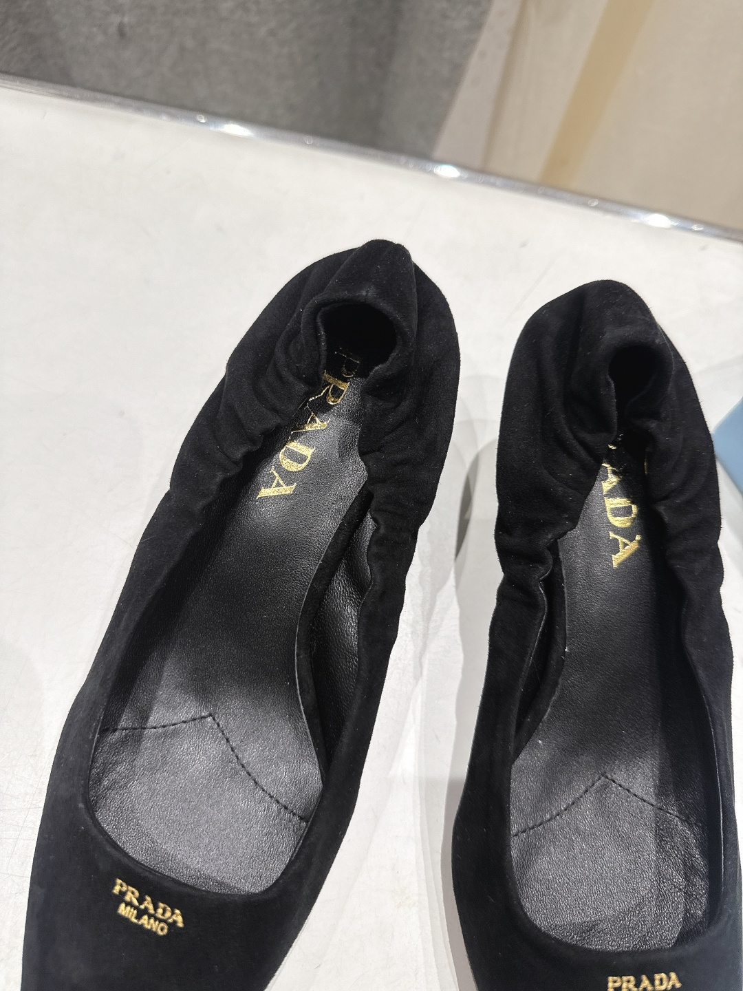 高版本出厂 PRADA* 普拉达F025 26ss春夏新品玛丽珍仙女风尖头高跟鞋单鞋时装鞋原版购入1:1