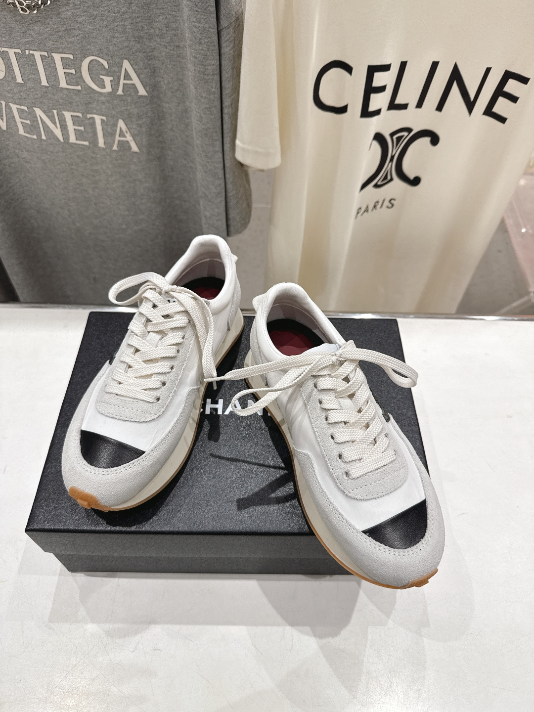 高版本出厂 Chanel香奈儿F022 小香 2026ss走秀新款系带熊猫鞋休闲鞋运动鞋 饼干鞋顶级版本