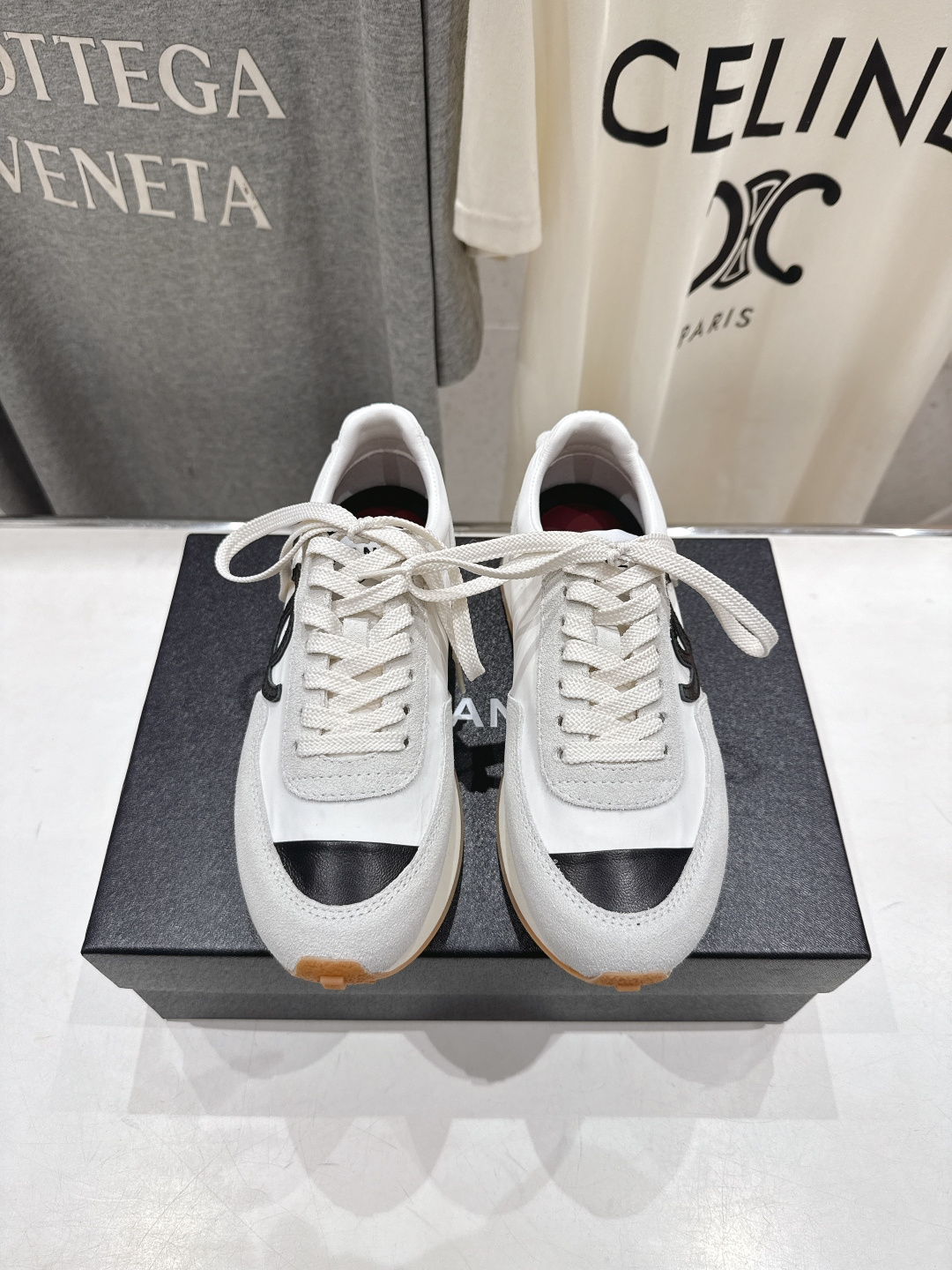 高版本出厂 Chanel香奈儿F022 小香 2026ss走秀新款系带熊猫鞋休闲鞋运动鞋 饼干鞋顶级版本