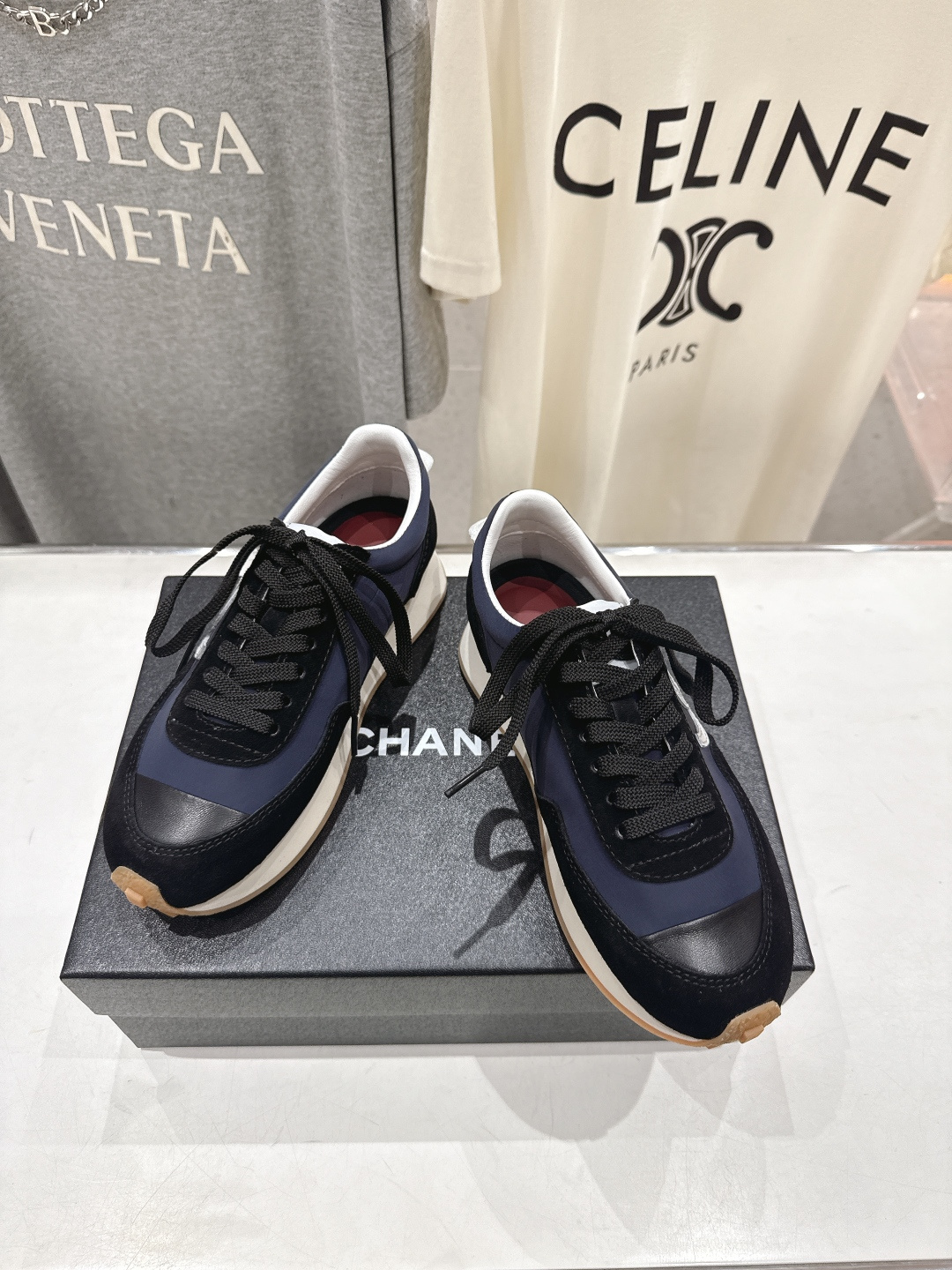 高版本出厂 Chanel香奈儿F022 小香 2026ss走秀新款系带熊猫鞋休闲鞋运动鞋 饼干鞋顶级版本