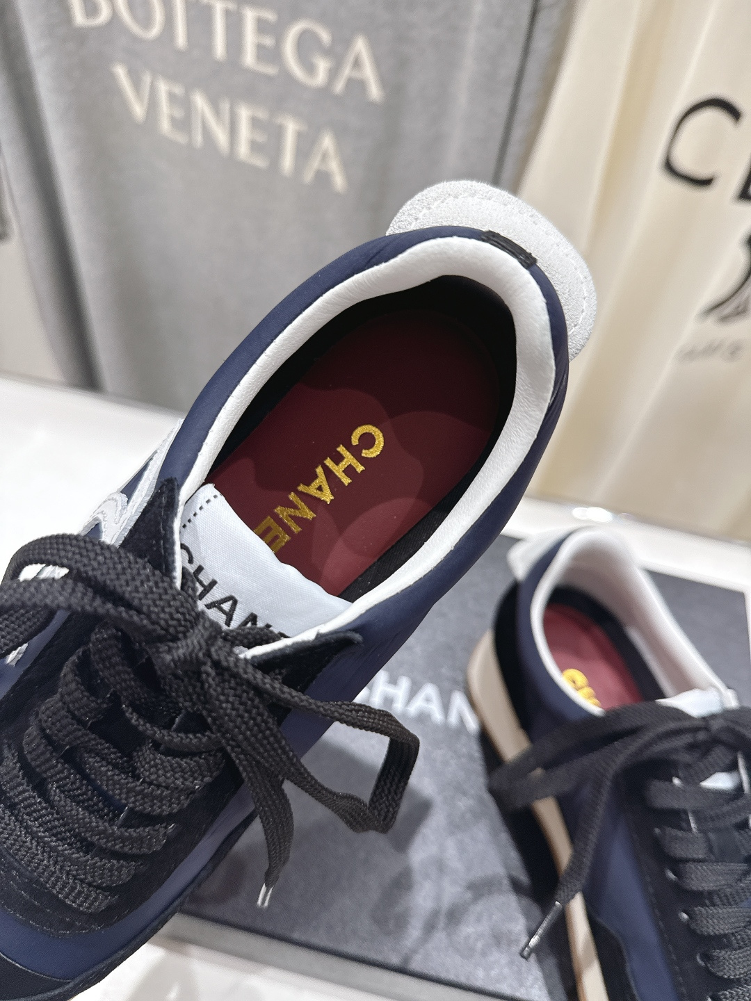 高版本出厂 Chanel香奈儿F022 小香 2026ss走秀新款系带熊猫鞋休闲鞋运动鞋 饼干鞋顶级版本