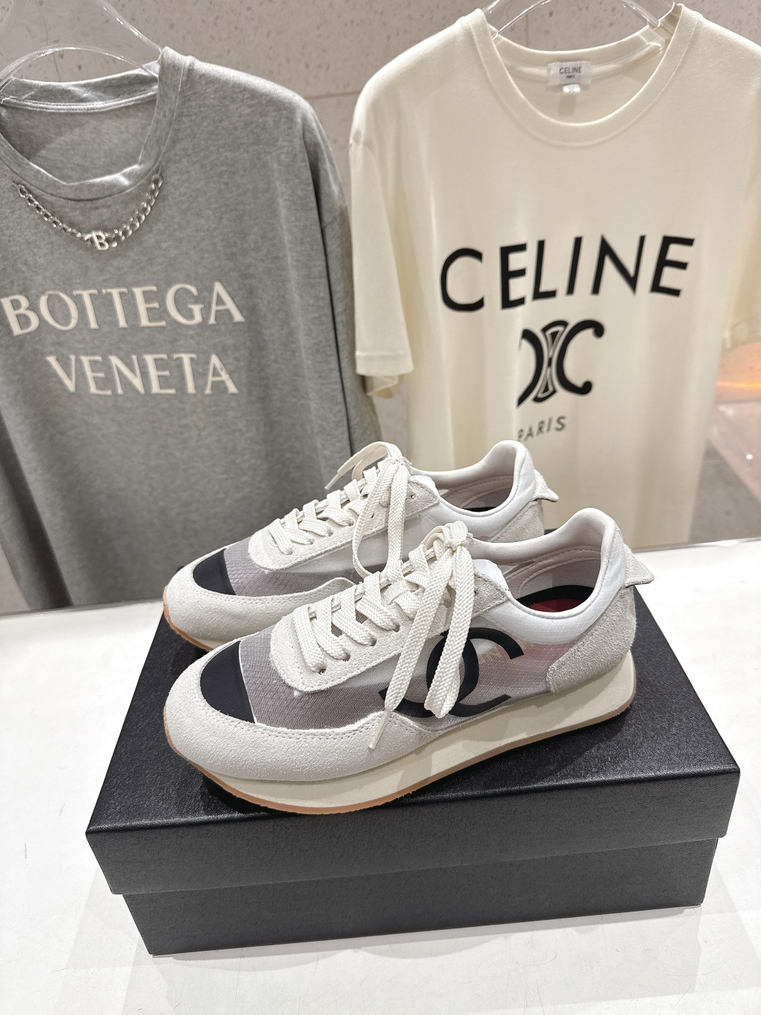 高版本出厂 Chanel香奈儿F022 小香 2026ss走秀新款系带熊猫鞋休闲鞋运动鞋 饼干鞋顶级版本