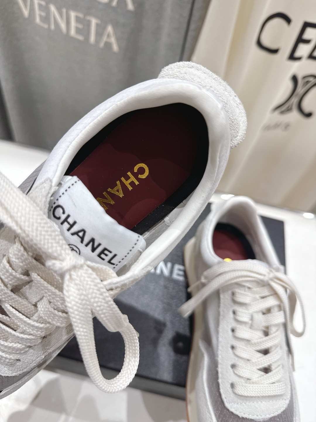 高版本出厂 Chanel香奈儿F022 小香 2026ss走秀新款系带熊猫鞋休闲鞋运动鞋 饼干鞋顶级版本