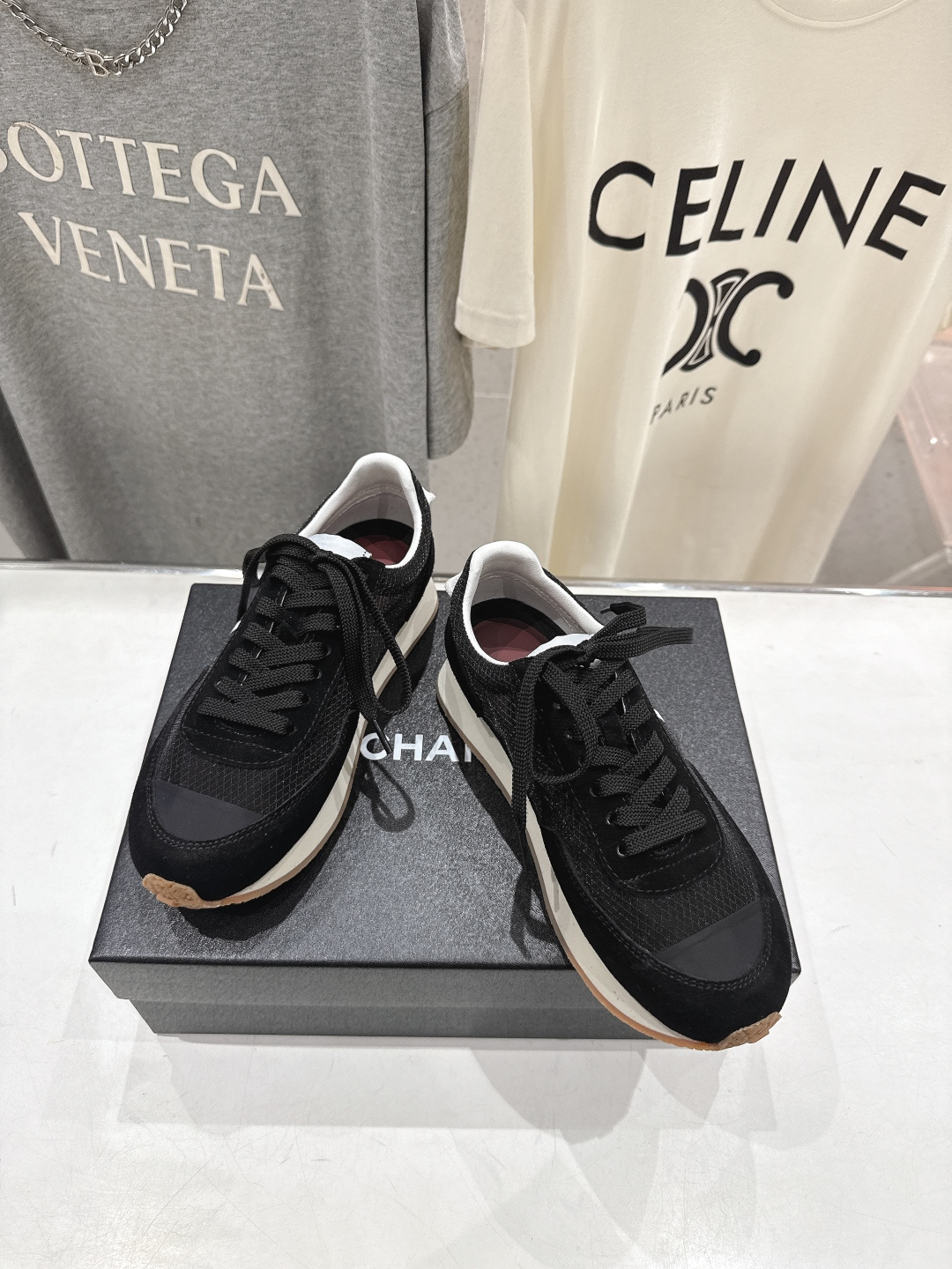 高版本出厂 Chanel香奈儿F022 小香 2026ss走秀新款系带熊猫鞋休闲鞋运动鞋 饼干鞋顶级版本