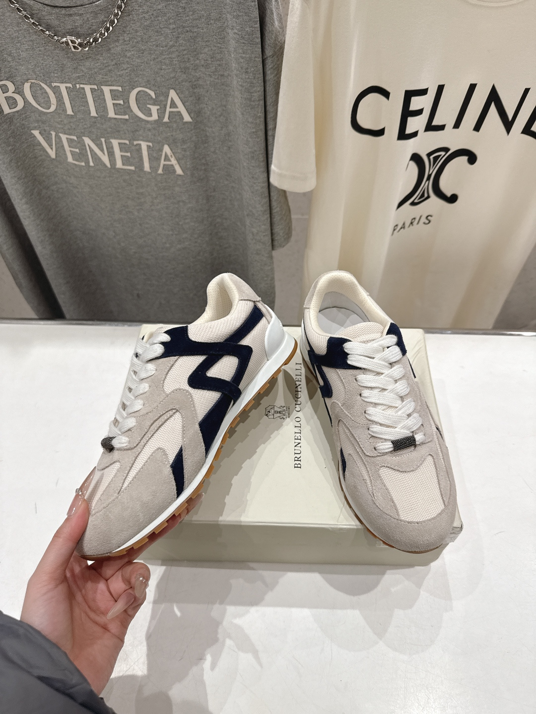 高版本出厂 Brunello Cucinelli 新款BC经典休闲鞋运动鞋系列单鞋BC是意大利知名品牌，