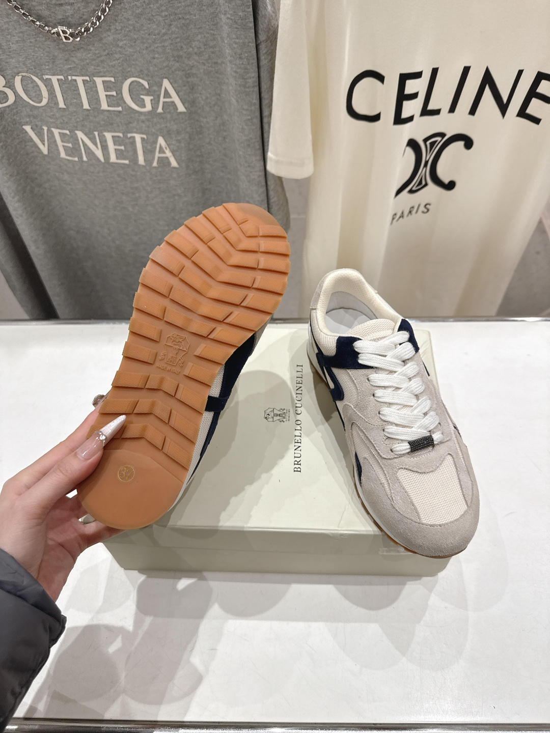 高版本出厂 Brunello Cucinelli 新款BC经典休闲鞋运动鞋系列单鞋BC是意大利知名品牌，