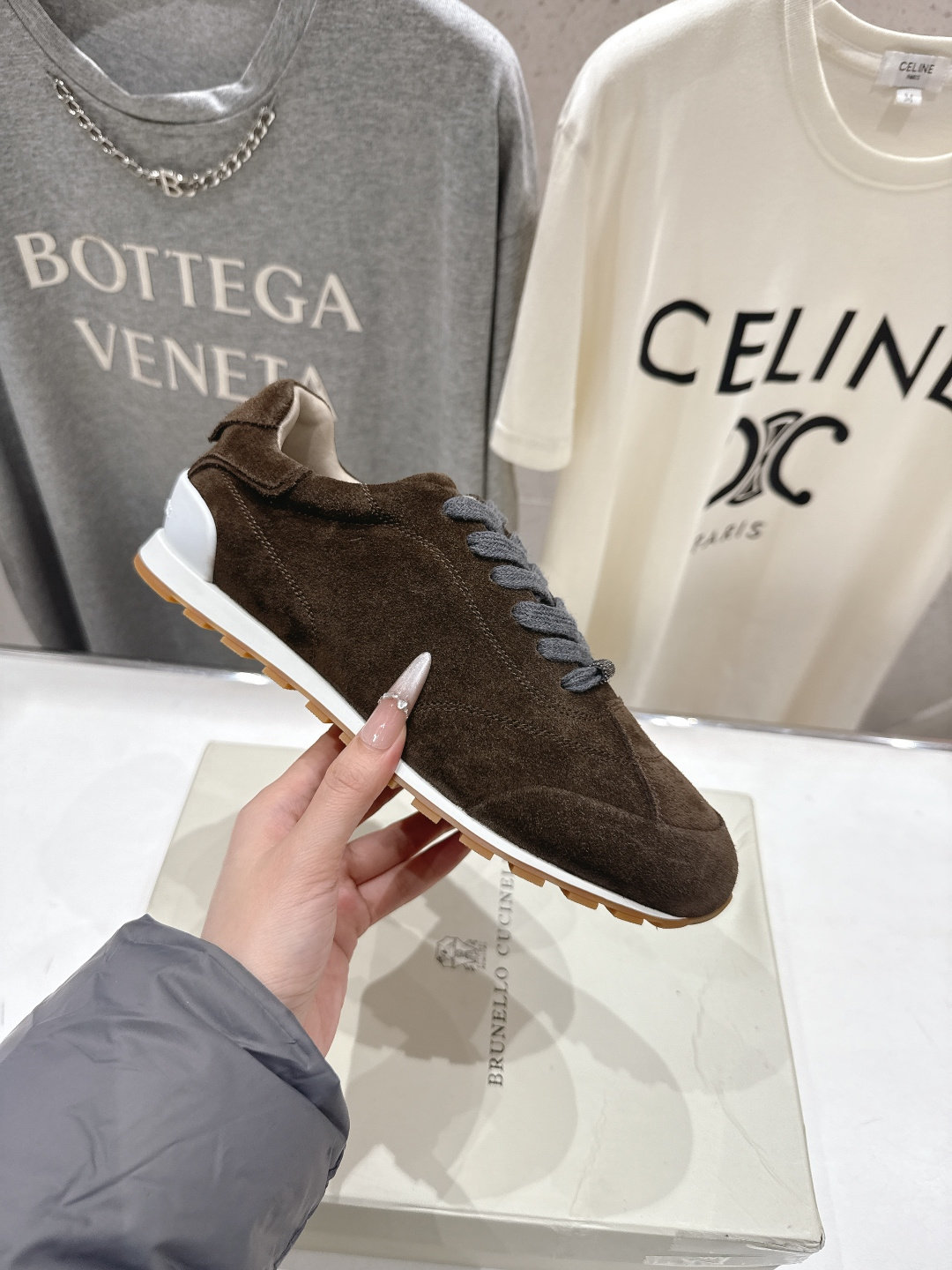 高版本出厂 Brunello Cucinelli 新款BC经典休闲鞋运动鞋系列单鞋BC是意大利知名品牌，