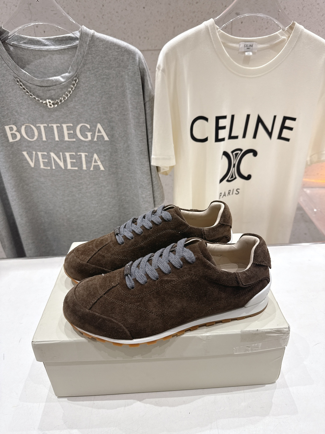 高版本出厂 Brunello Cucinelli 新款BC经典休闲鞋运动鞋系列单鞋BC是意大利知名品牌，