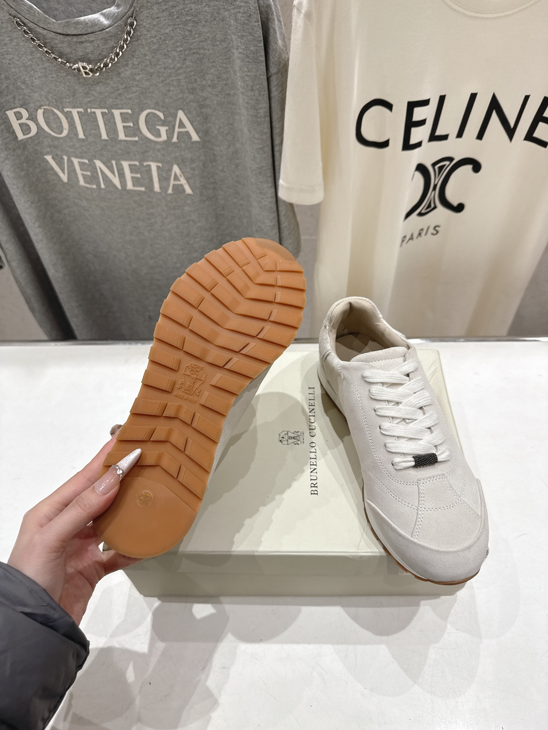 高版本出厂 Brunello Cucinelli 新款BC经典休闲鞋运动鞋系列单鞋BC是意大利知名品牌，