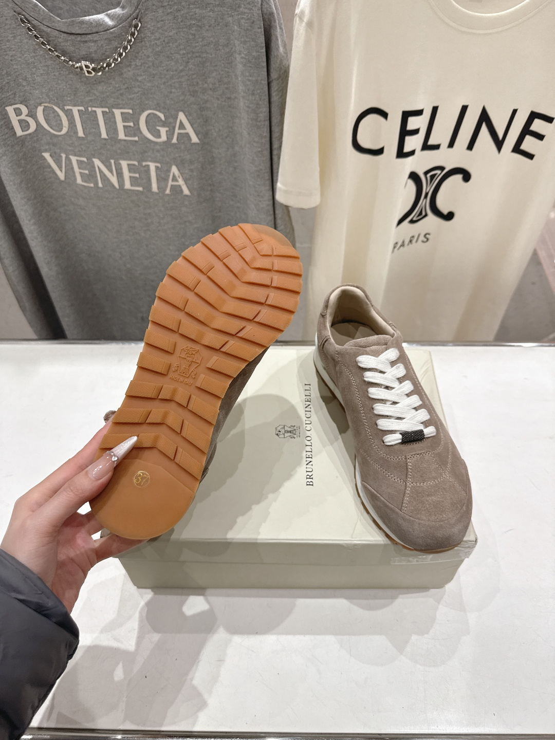 高版本出厂 Brunello Cucinelli 新款BC经典休闲鞋运动鞋系列单鞋BC是意大利知名品牌，