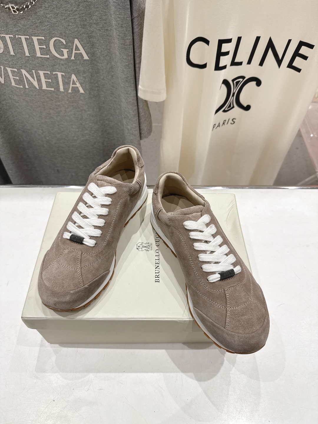 高版本出厂 Brunello Cucinelli 新款BC经典休闲鞋运动鞋系列单鞋BC是意大利知名品牌，