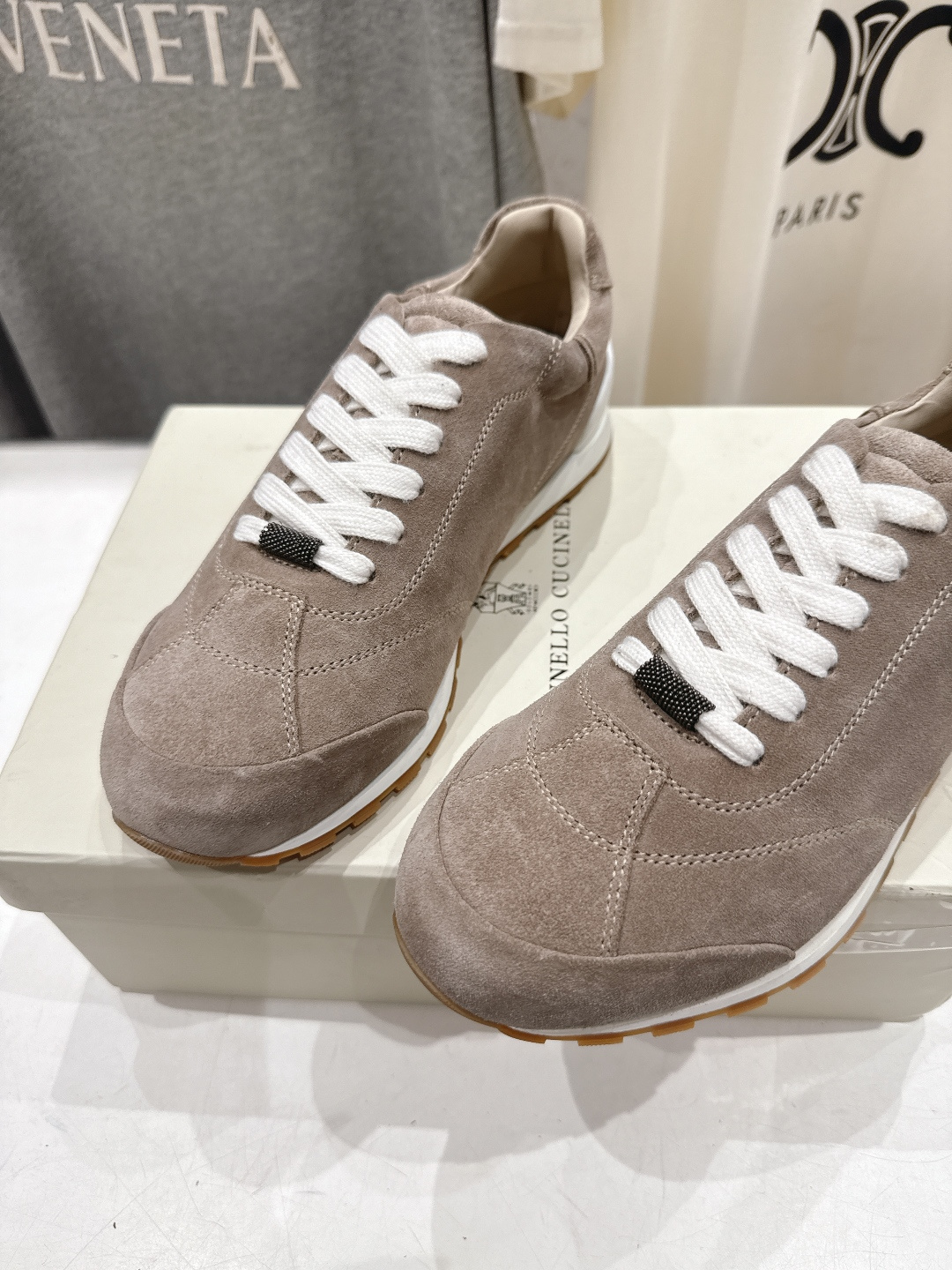 高版本出厂 Brunello Cucinelli 新款BC经典休闲鞋运动鞋系列单鞋BC是意大利知名品牌，