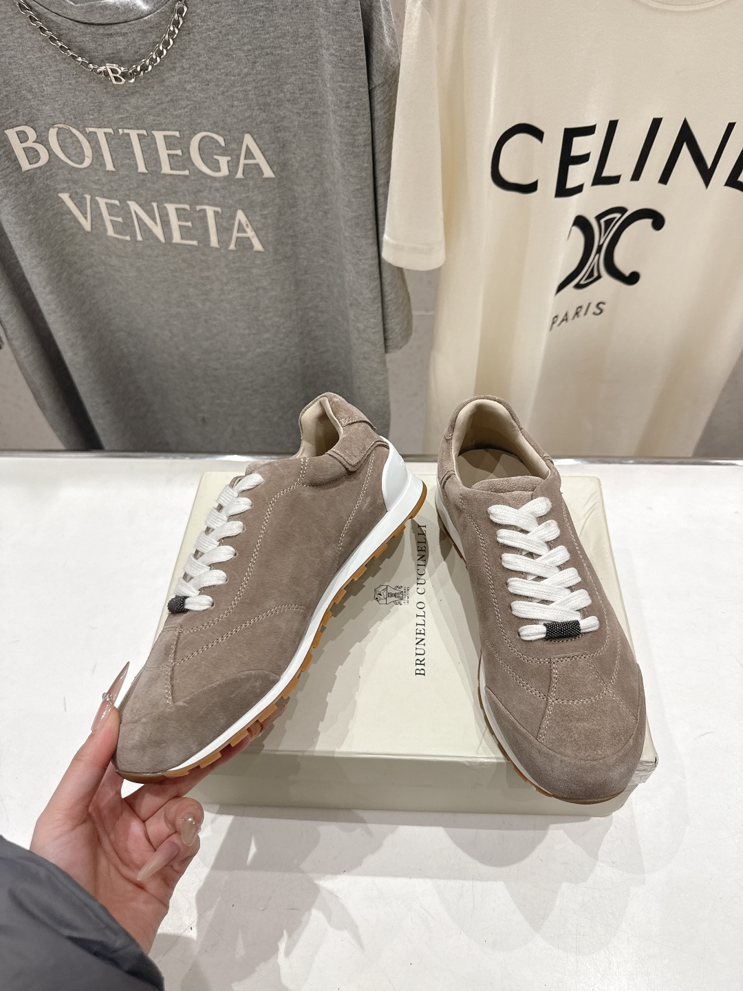 高版本出厂 Brunello Cucinelli 新款BC经典休闲鞋运动鞋系列单鞋BC是意大利知名品牌，