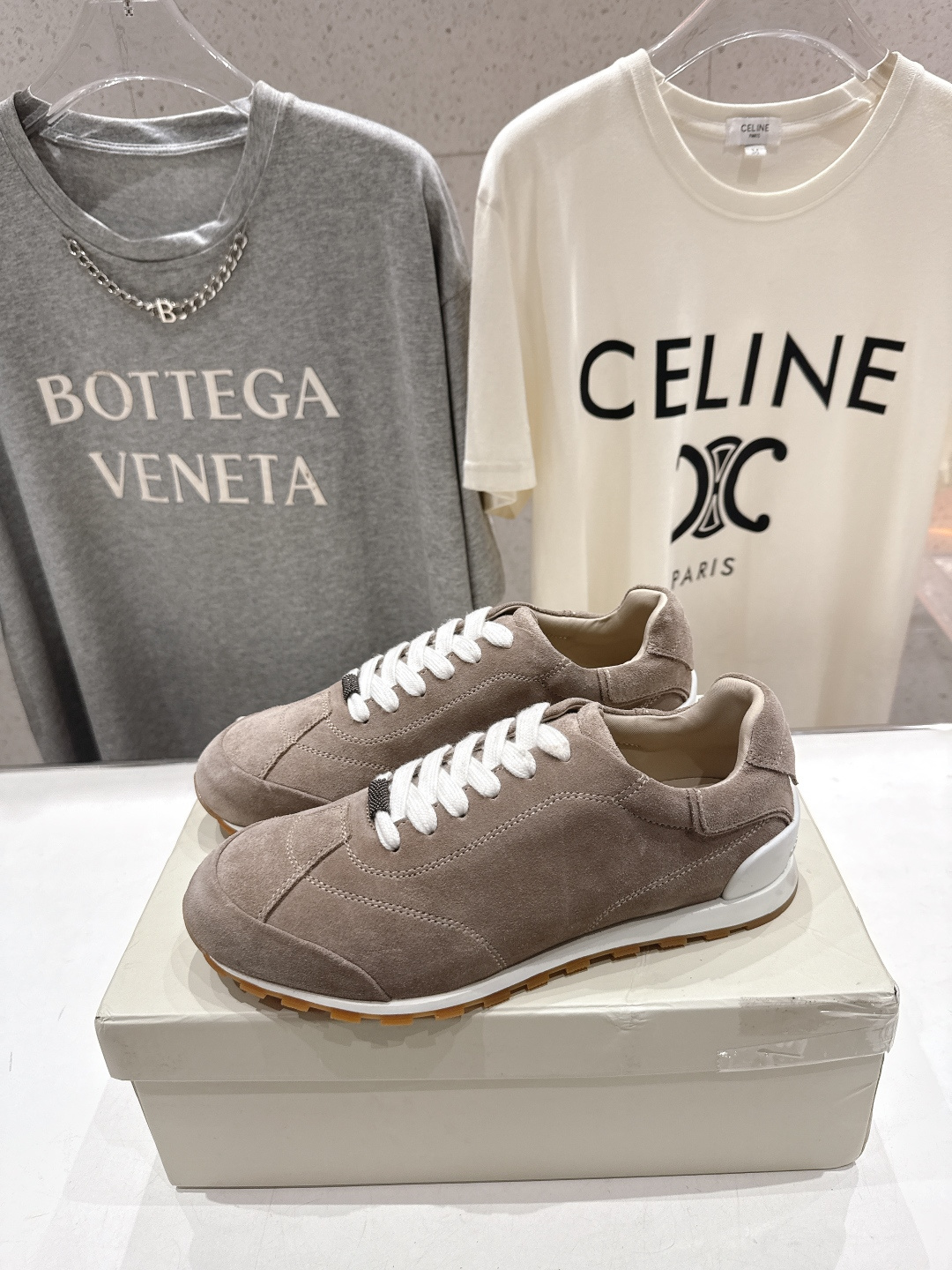 高版本出厂 Brunello Cucinelli 新款BC经典休闲鞋运动鞋系列单鞋BC是意大利知名品牌，