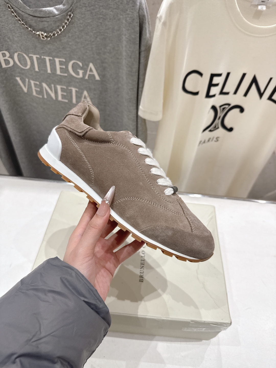 高版本出厂 Brunello Cucinelli 新款BC经典休闲鞋运动鞋系列单鞋BC是意大利知名品牌，