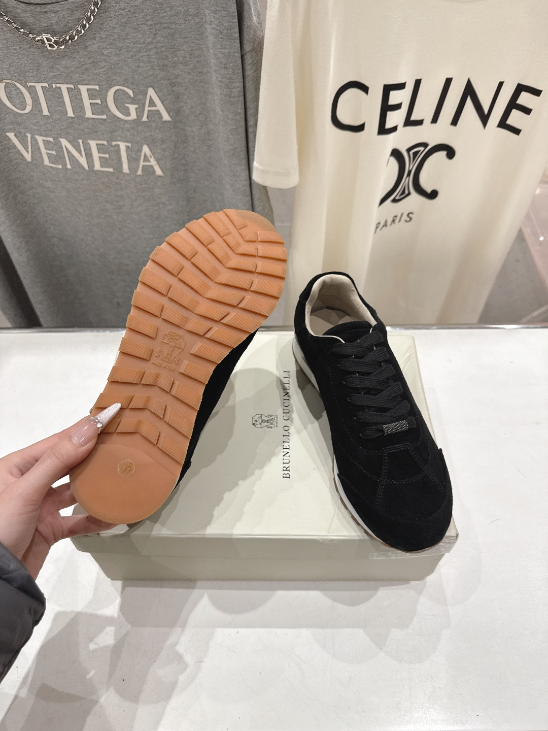 高版本出厂 Brunello Cucinelli 新款BC经典休闲鞋运动鞋系列单鞋BC是意大利知名品牌，