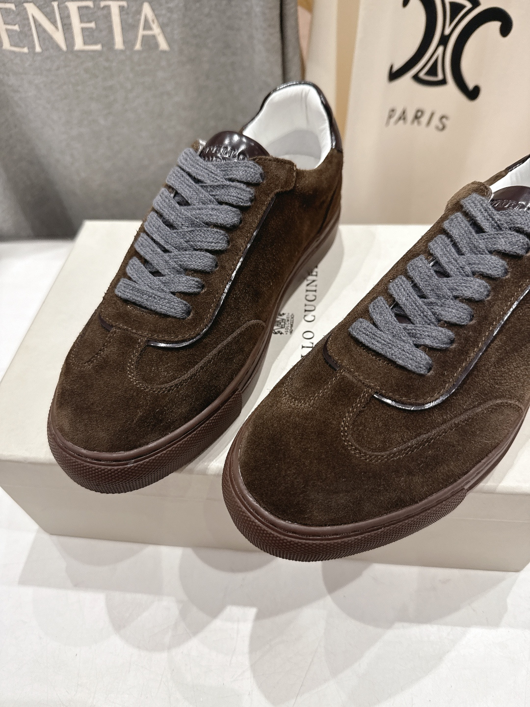 高版本出厂 Brunello Cucinelli 新款BC经典系带休闲鞋一脚蹬乐福鞋系列单鞋BC是意大利