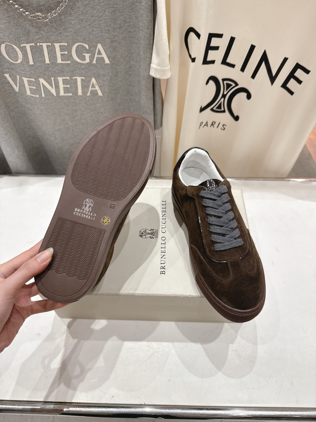 高版本出厂 Brunello Cucinelli 新款BC经典系带休闲鞋一脚蹬乐福鞋系列单鞋BC是意大利