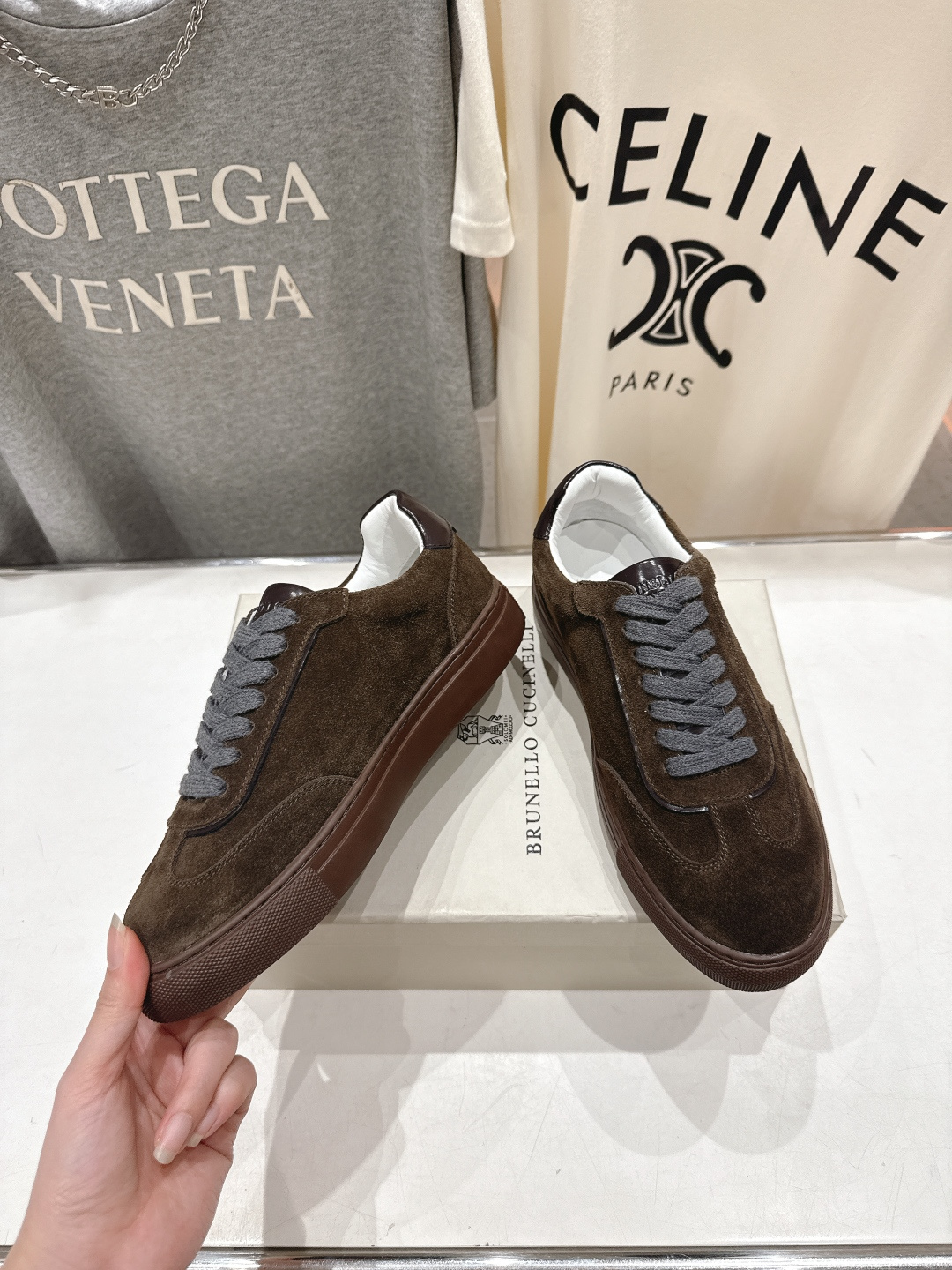 高版本出厂 Brunello Cucinelli 新款BC经典系带休闲鞋一脚蹬乐福鞋系列单鞋BC是意大利