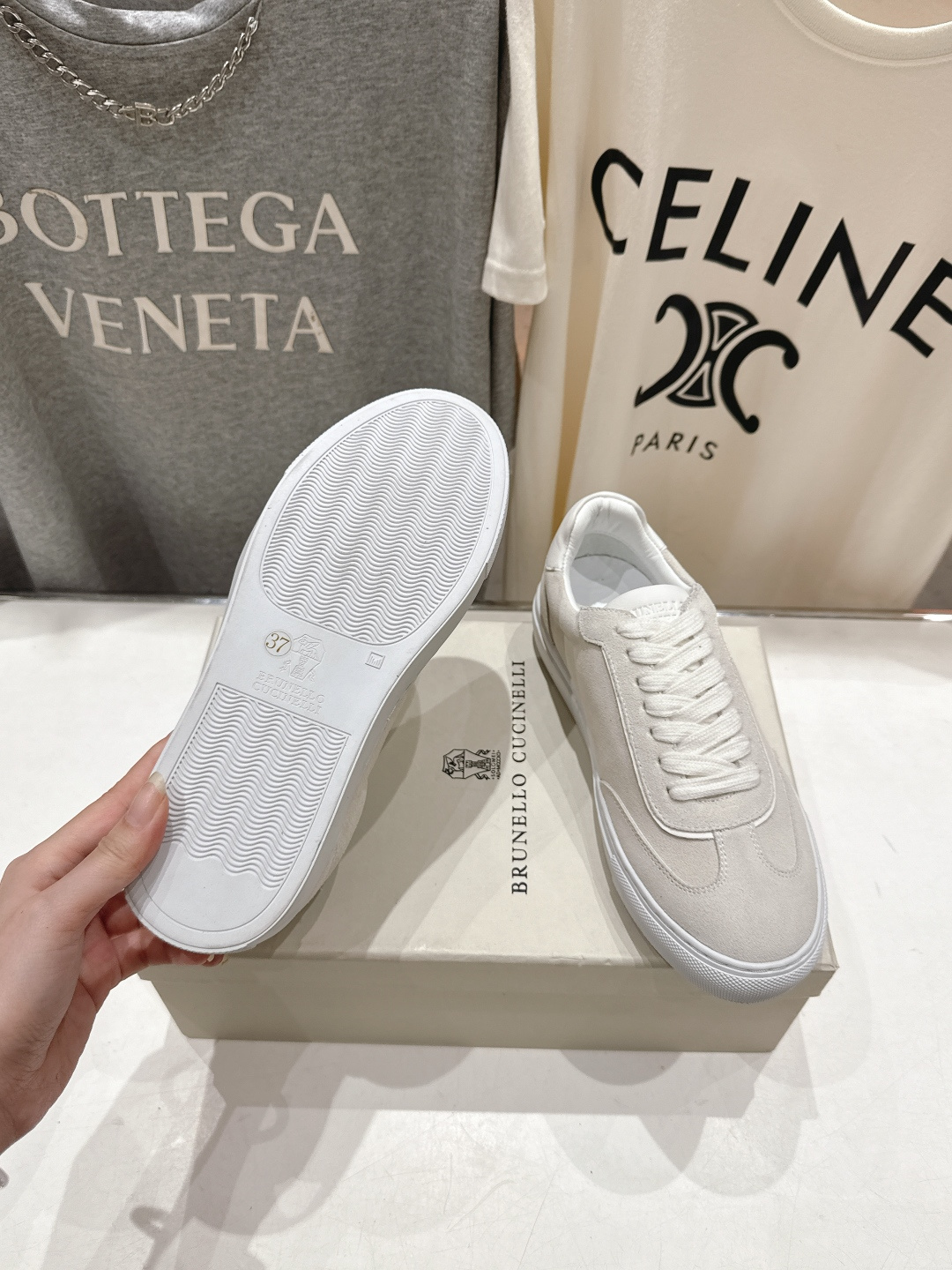 高版本出厂 Brunello Cucinelli 新款BC经典系带休闲鞋一脚蹬乐福鞋系列单鞋BC是意大利