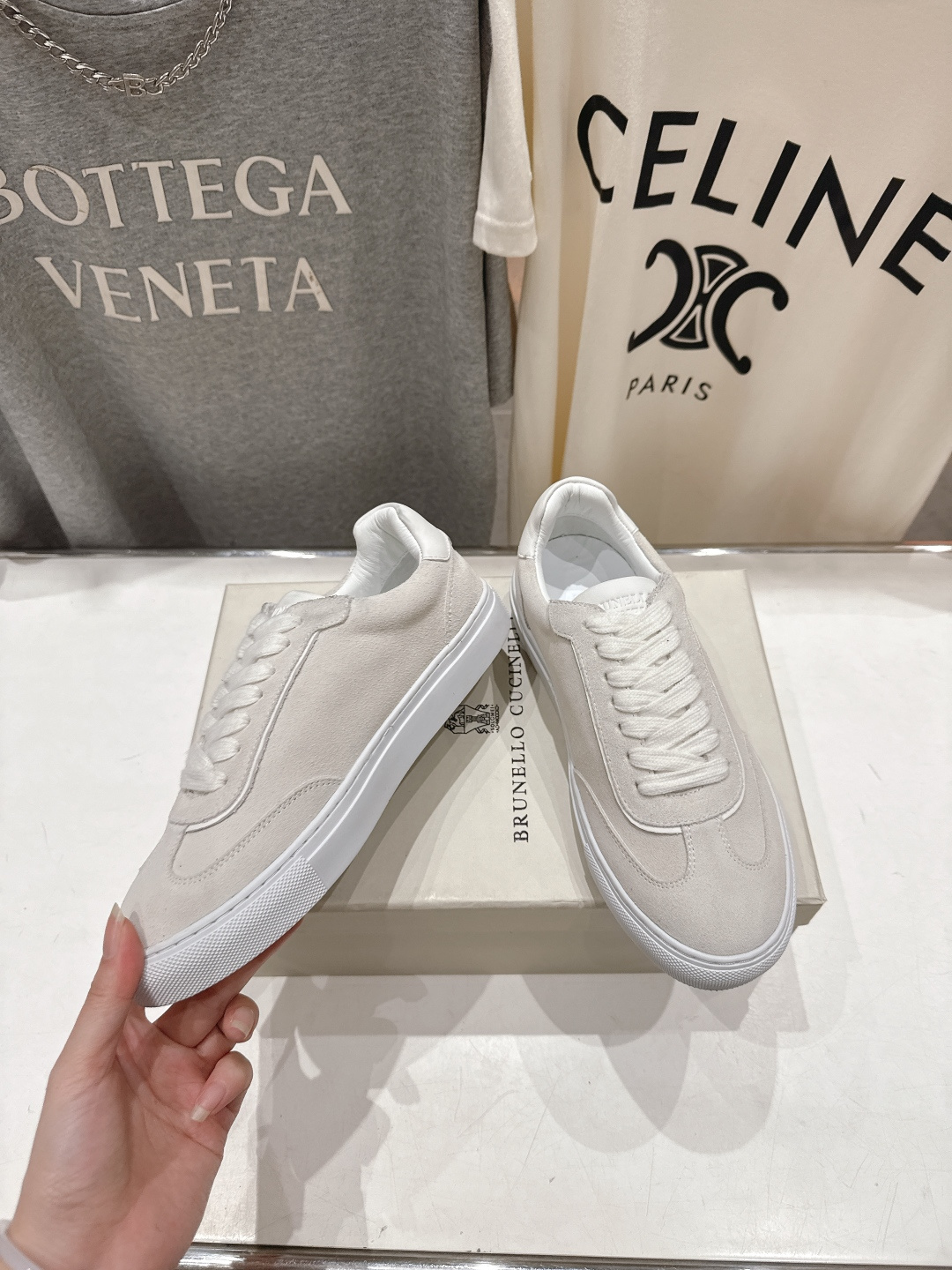 高版本出厂 Brunello Cucinelli 新款BC经典系带休闲鞋一脚蹬乐福鞋系列单鞋BC是意大利