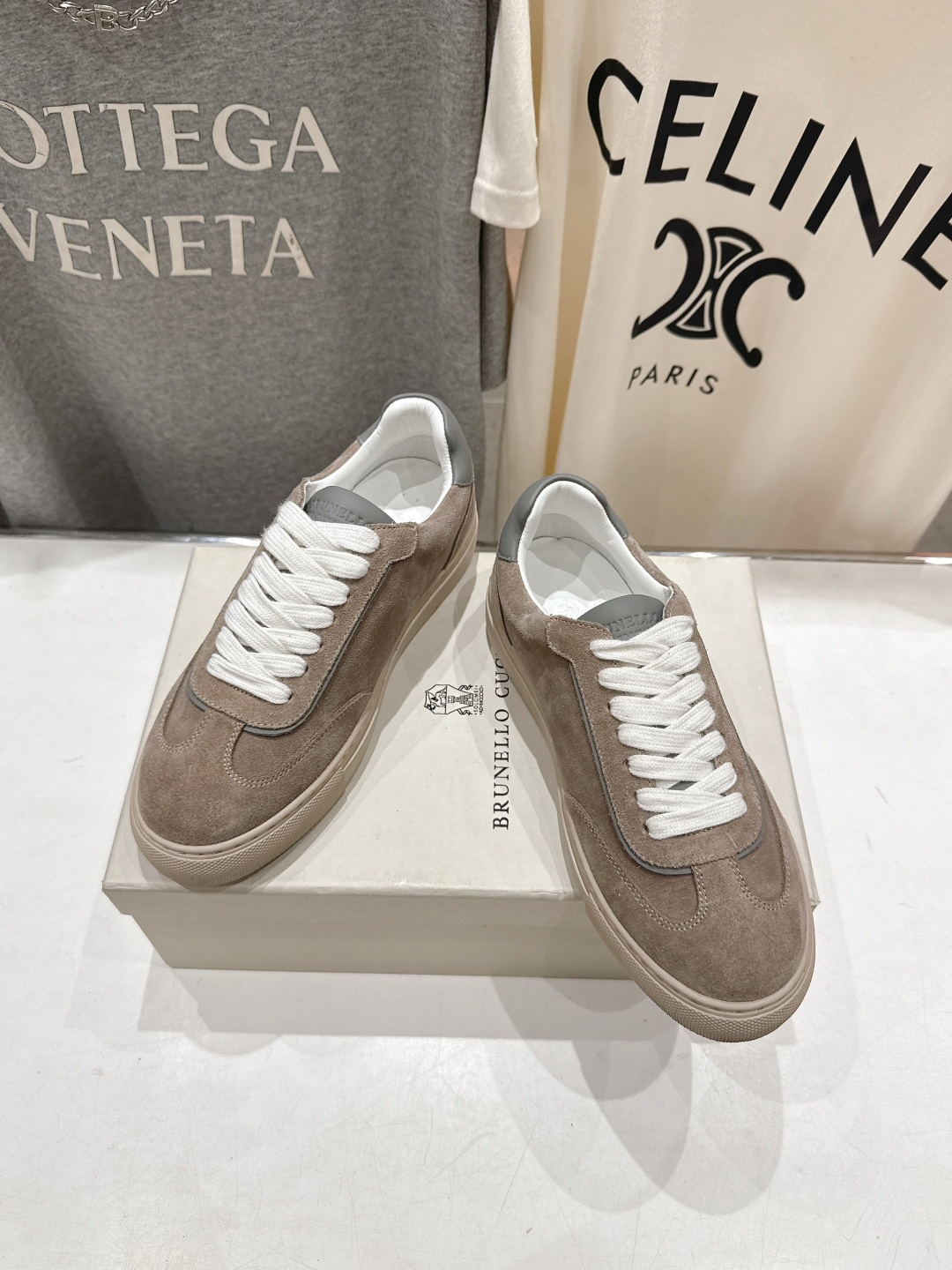 高版本出厂 Brunello Cucinelli 新款BC经典系带休闲鞋一脚蹬乐福鞋系列单鞋BC是意大利