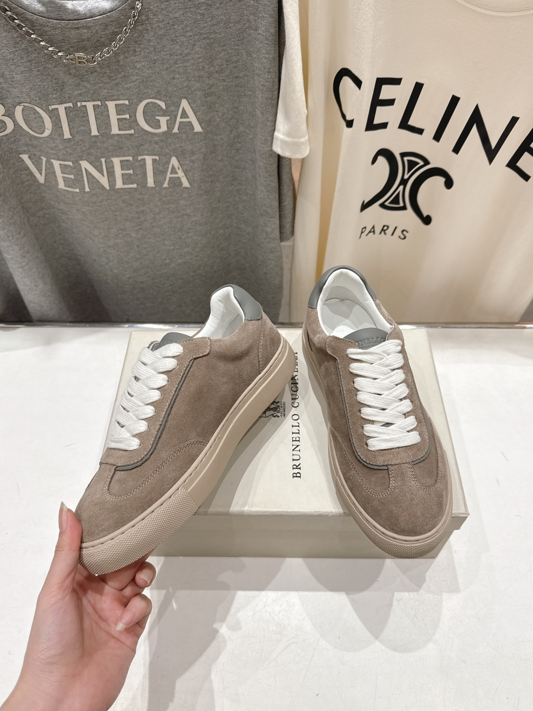 高版本出厂 Brunello Cucinelli 新款BC经典系带休闲鞋一脚蹬乐福鞋系列单鞋BC是意大利