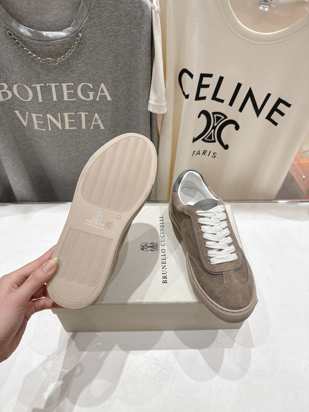 高版本出厂 Brunello Cucinelli 新款BC经典系带休闲鞋一脚蹬乐福鞋系列单鞋BC是意大利