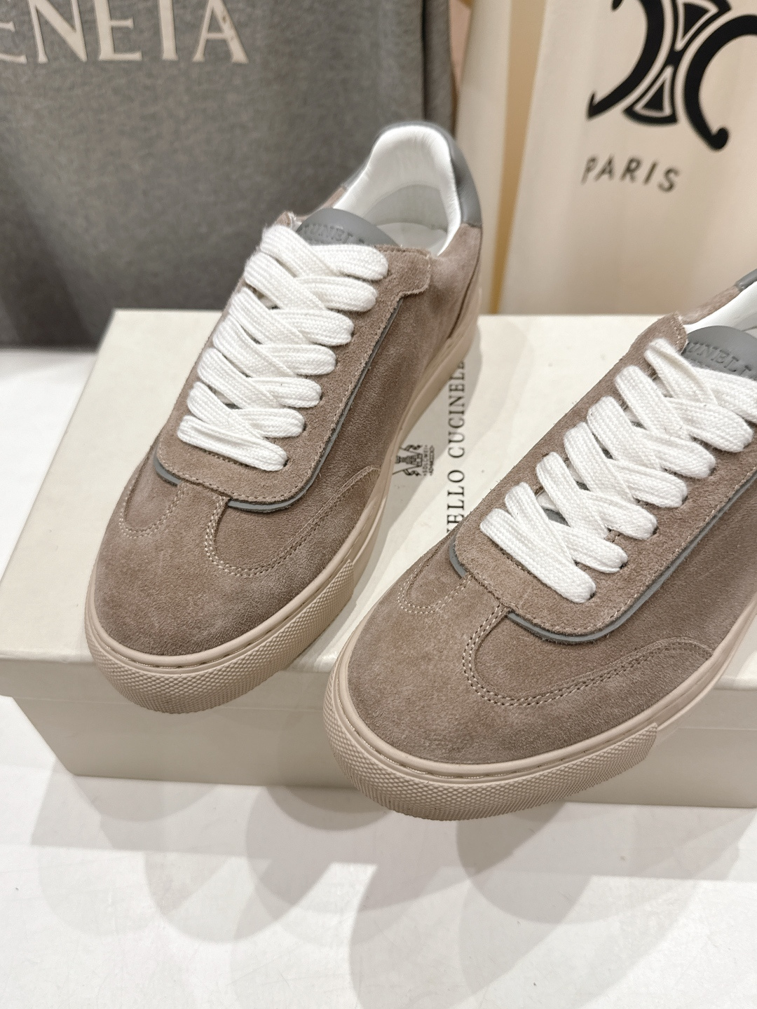 高版本出厂 Brunello Cucinelli 新款BC经典系带休闲鞋一脚蹬乐福鞋系列单鞋BC是意大利