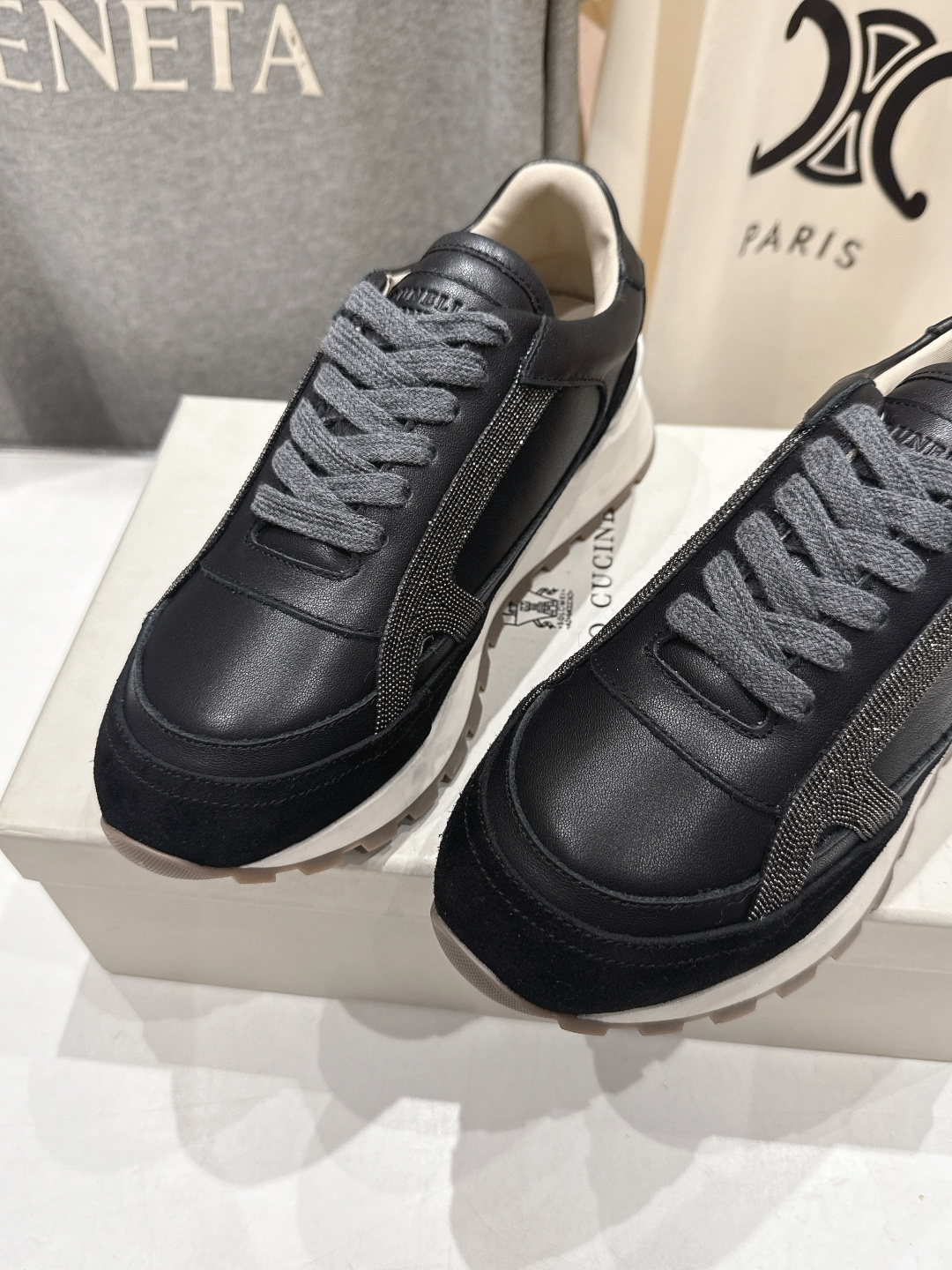 高版本出厂 Brunello Cucinelli 新款BC经典休闲鞋运动鞋系列单鞋BC是意大利知名品牌，