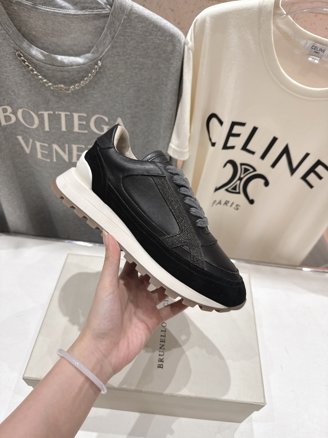 高版本出厂 Brunello Cucinelli 新款BC经典休闲鞋运动鞋系列单鞋BC是意大利知名品牌，