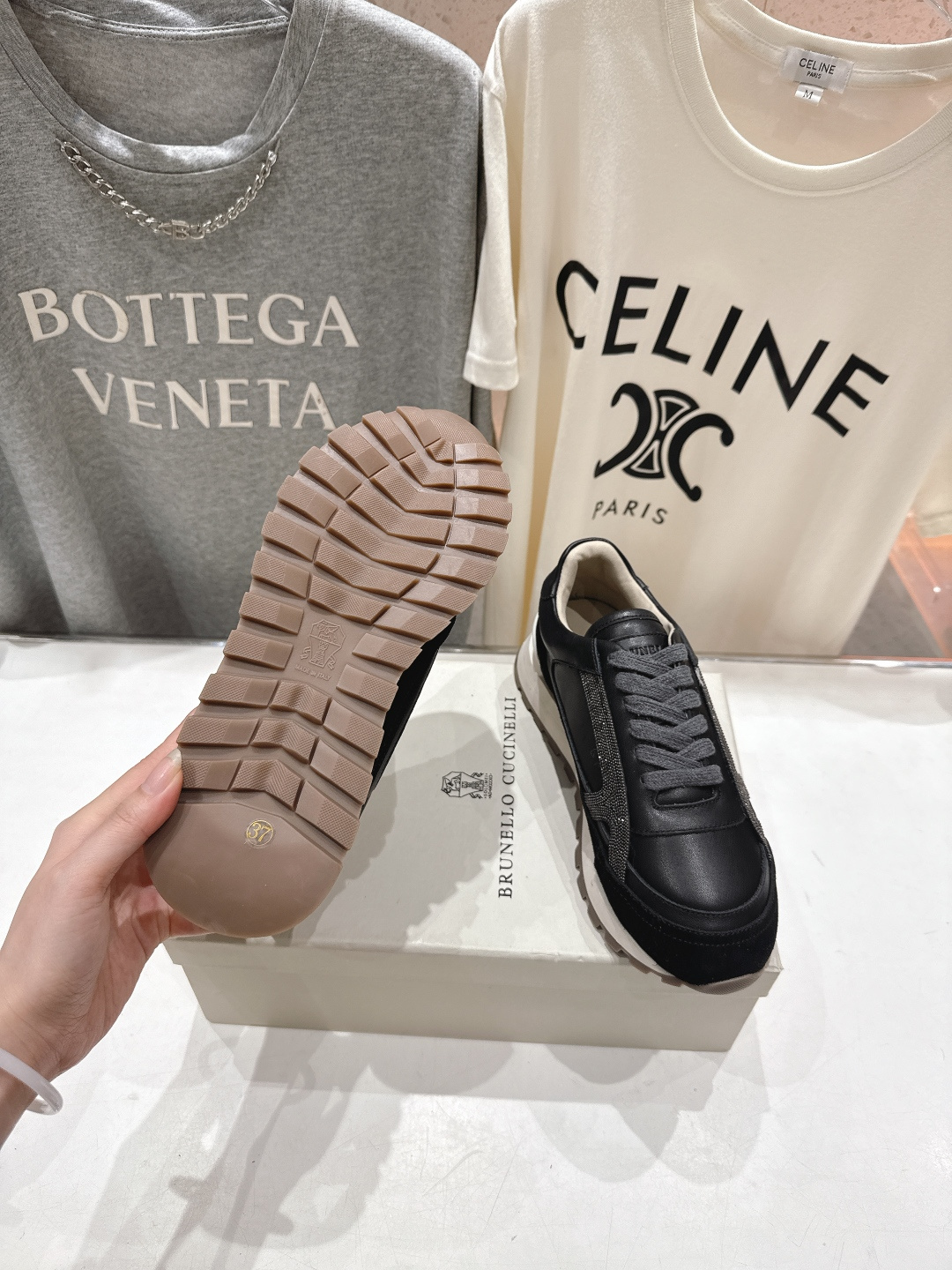 高版本出厂 Brunello Cucinelli 新款BC经典休闲鞋运动鞋系列单鞋BC是意大利知名品牌，