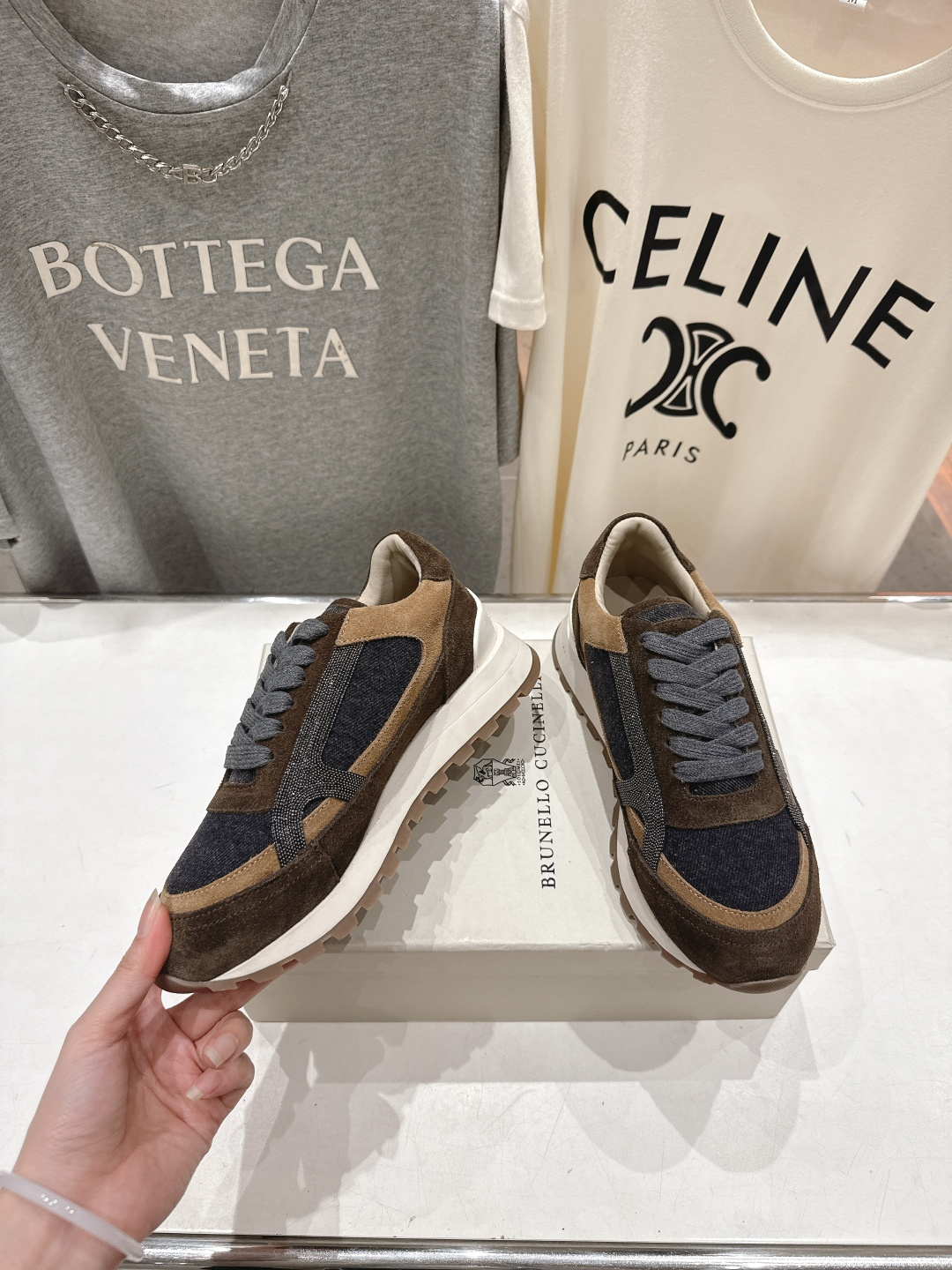 高版本出厂 Brunello Cucinelli 新款BC经典休闲鞋运动鞋系列单鞋BC是意大利知名品牌，