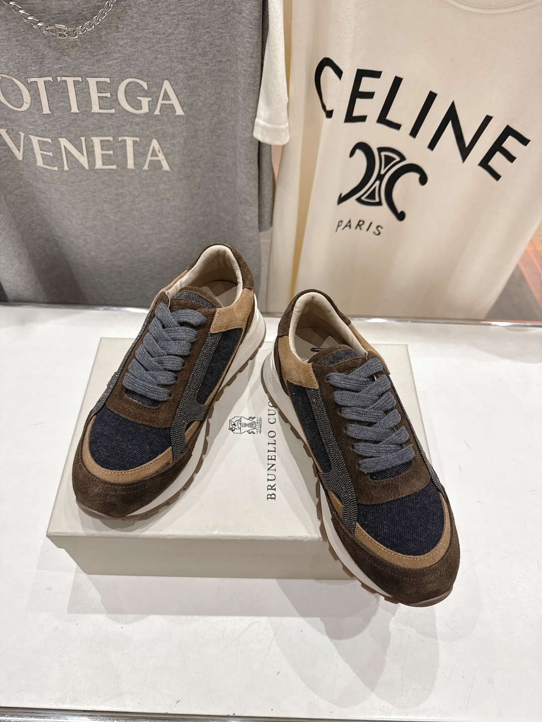 高版本出厂 Brunello Cucinelli 新款BC经典休闲鞋运动鞋系列单鞋BC是意大利知名品牌，